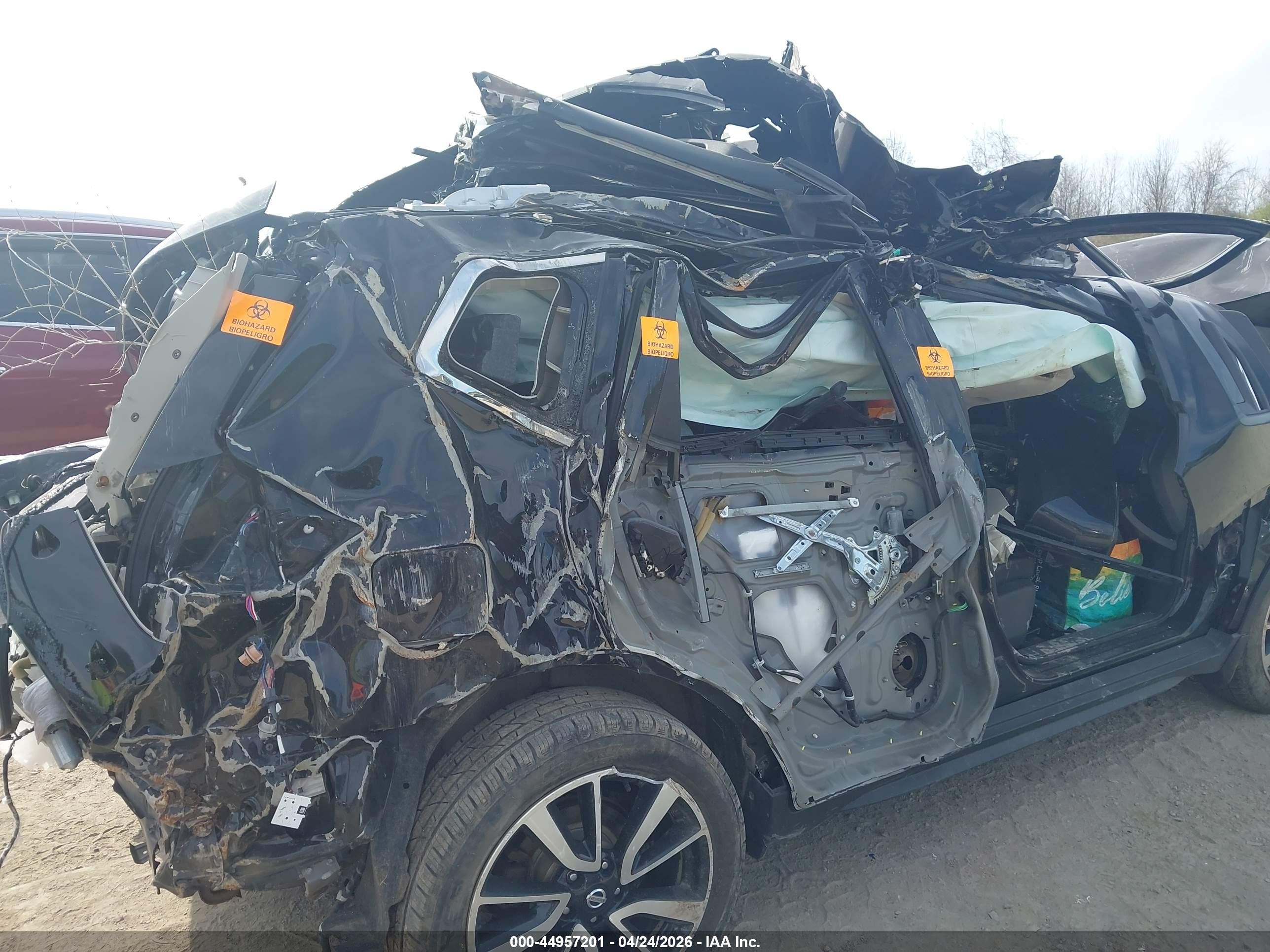2017 Nissan Rogue Sl Черный vin: JN8AT2MV3HW024982