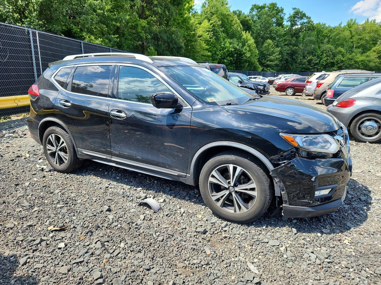 2018 Nissan Rogue Sl Черный vin: JN8AT2MV3JW309722