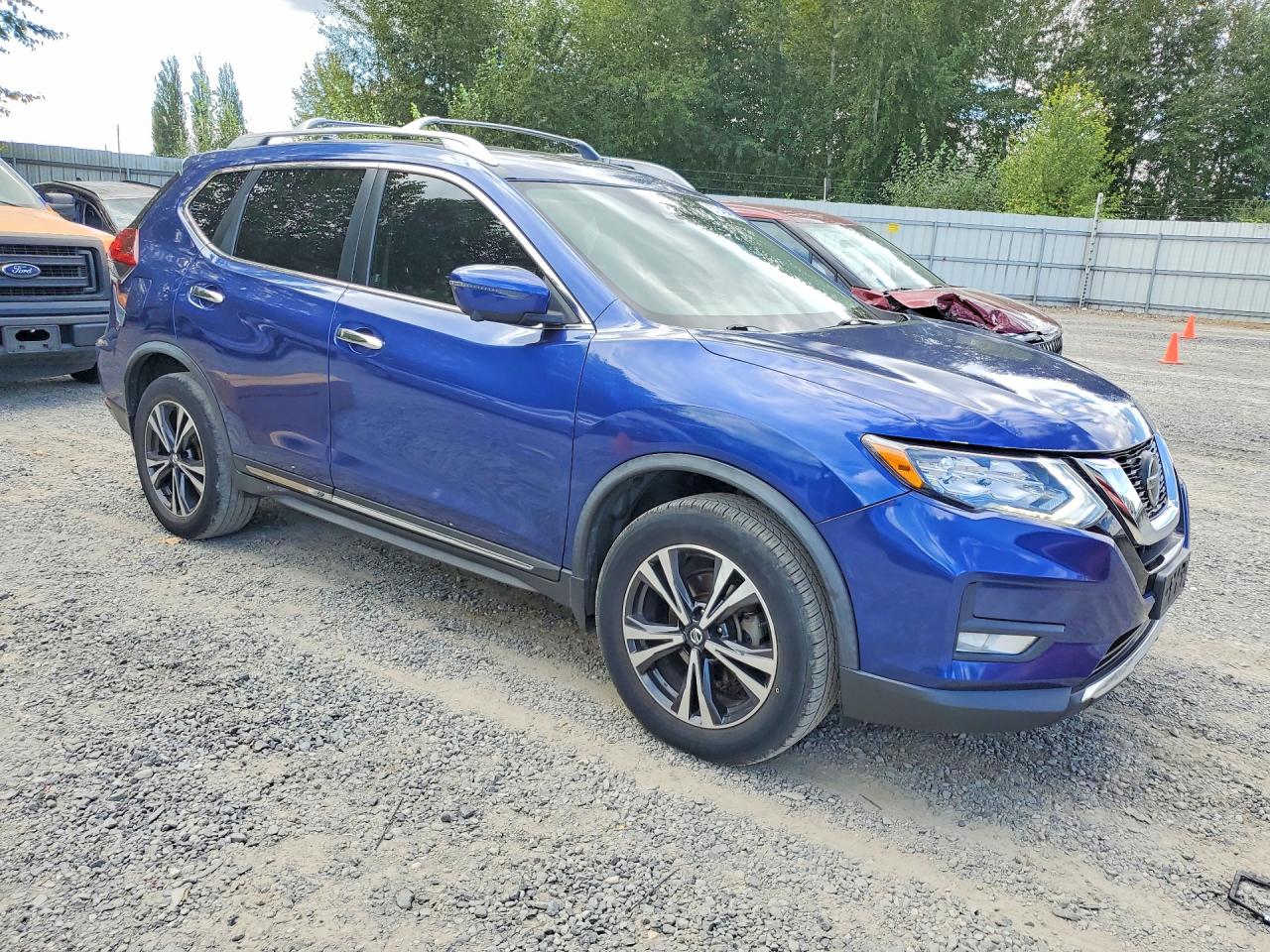 2018 Nissan Rogue Sl Blue vin: JN8AT2MV3JW355003