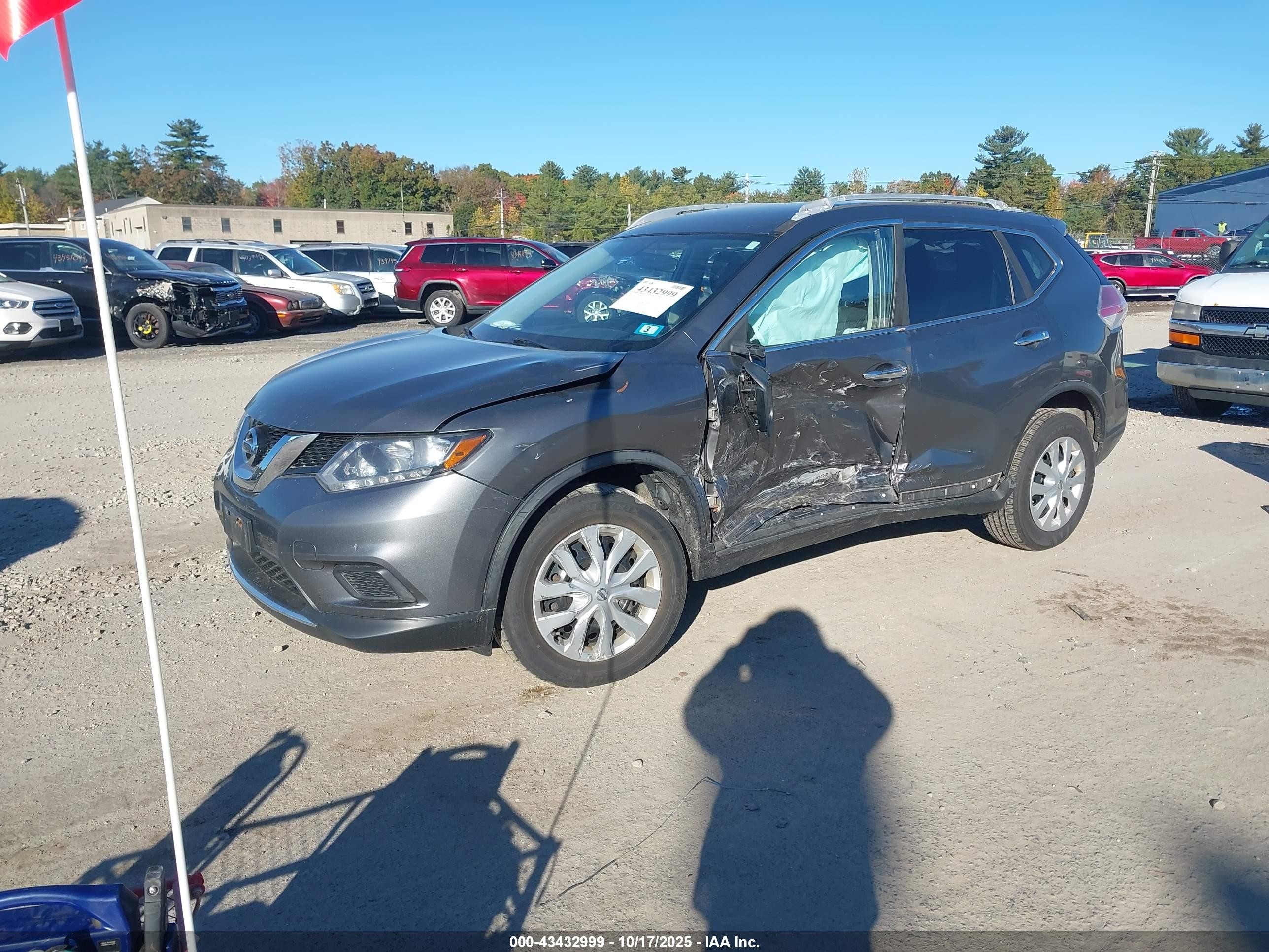 2016 Nissan Rogue S Gray vin: JN8AT2MV4GW148449