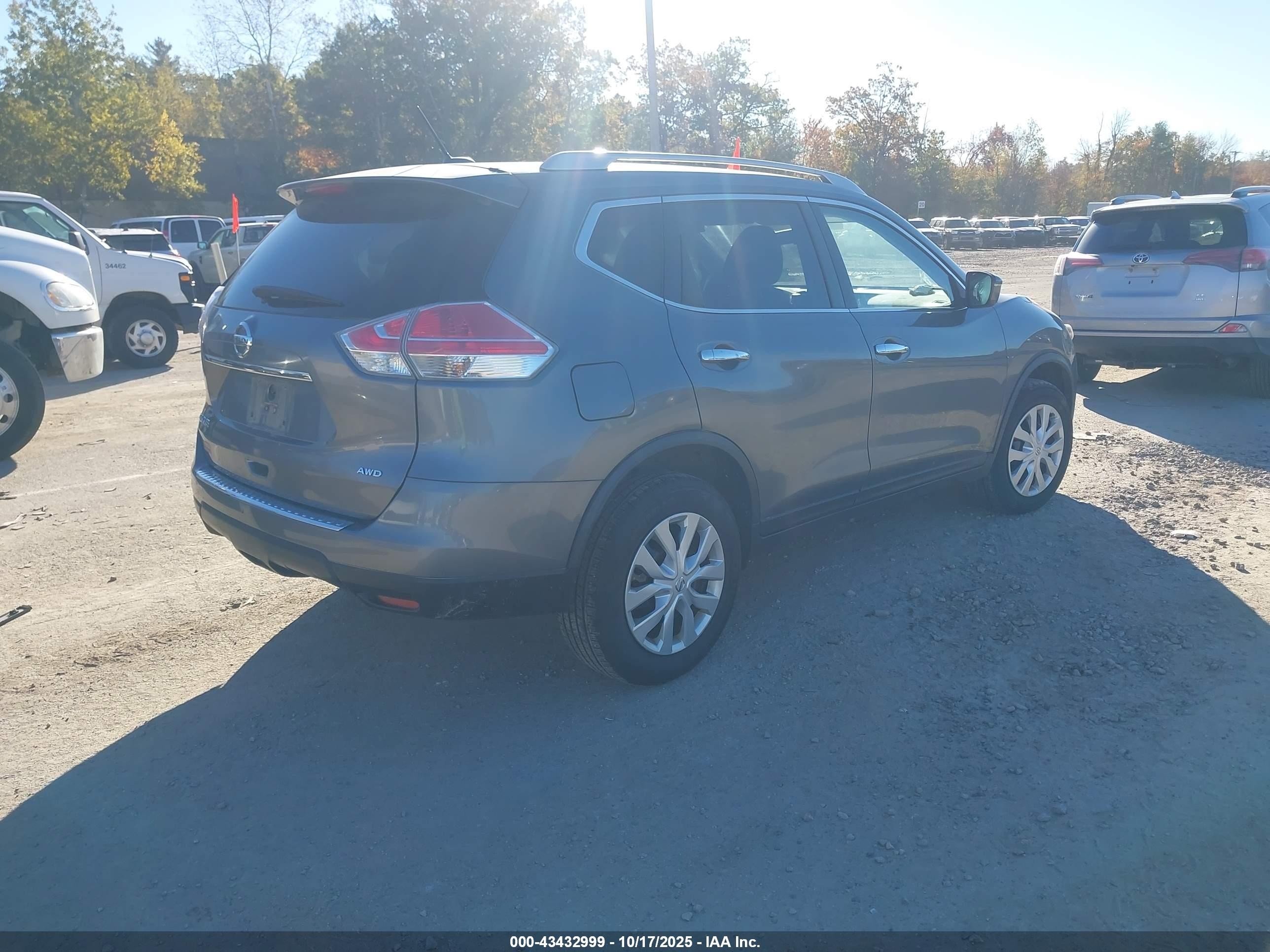 2016 Nissan Rogue S Gray vin: JN8AT2MV4GW148449