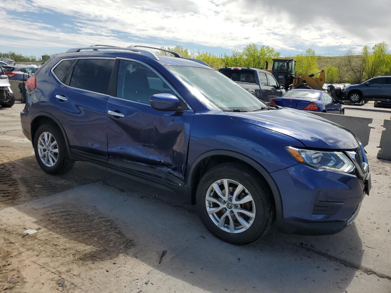 2017 Nissan Rogue S Blue vin: JN8AT2MV4HW024490