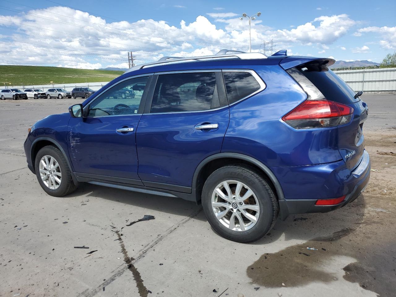 2017 Nissan Rogue S Blue vin: JN8AT2MV4HW024490