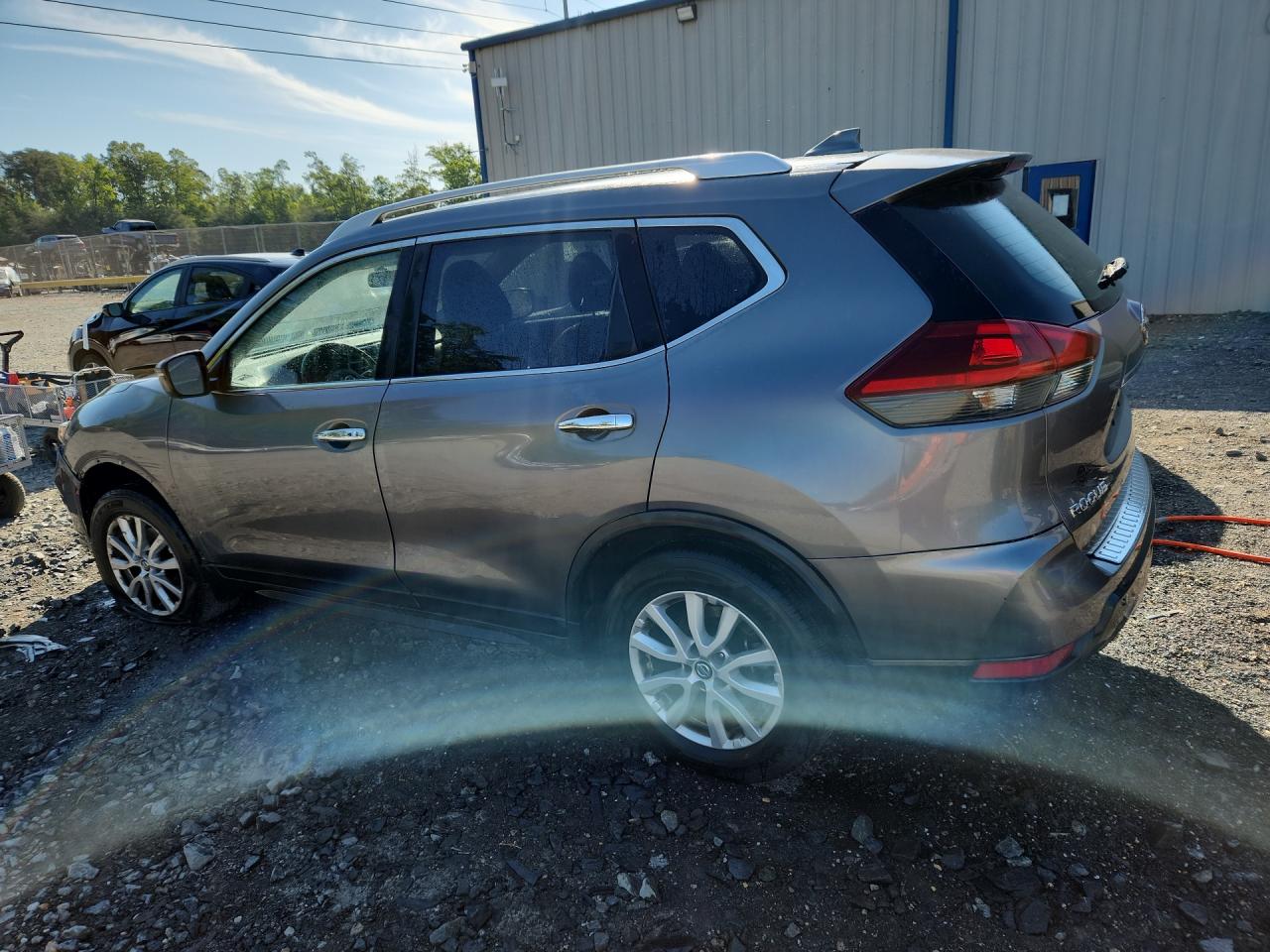 2018 Nissan Rogue Sv Gray vin: JN8AT2MV4JW309762 Damage: Left Rear Door, Dent(S) W/ Paint Dmg, 1 To 2 Inches