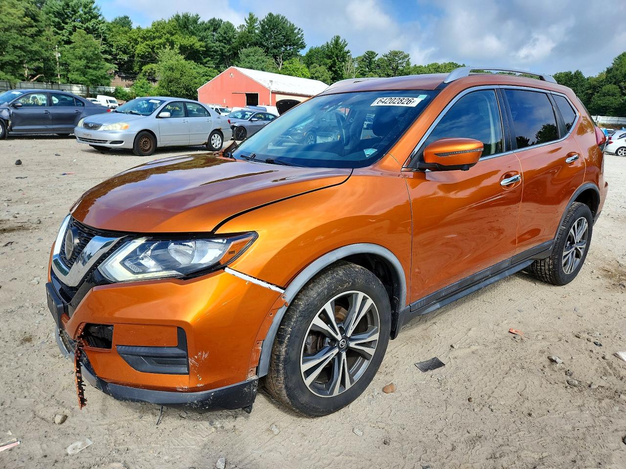 2019 Nissan Rogue Sv Orange vin: JN8AT2MV4KW380588