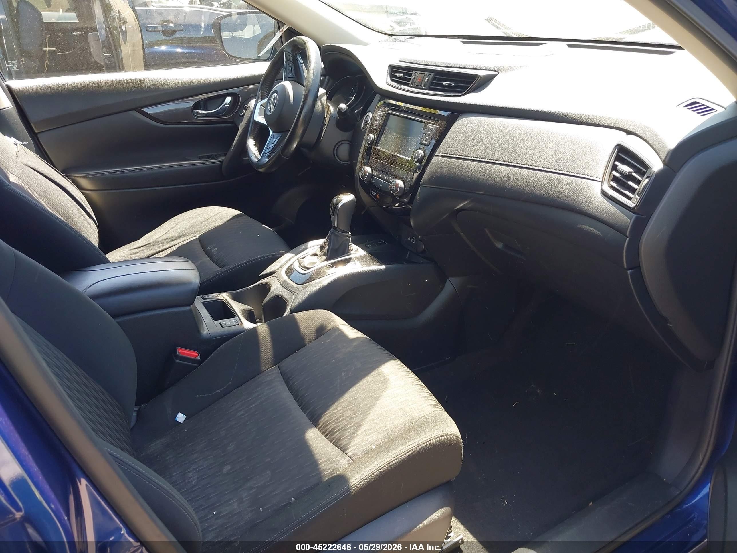 2019 Nissan Rogue Sv Blue vin: JN8AT2MV4KW395849