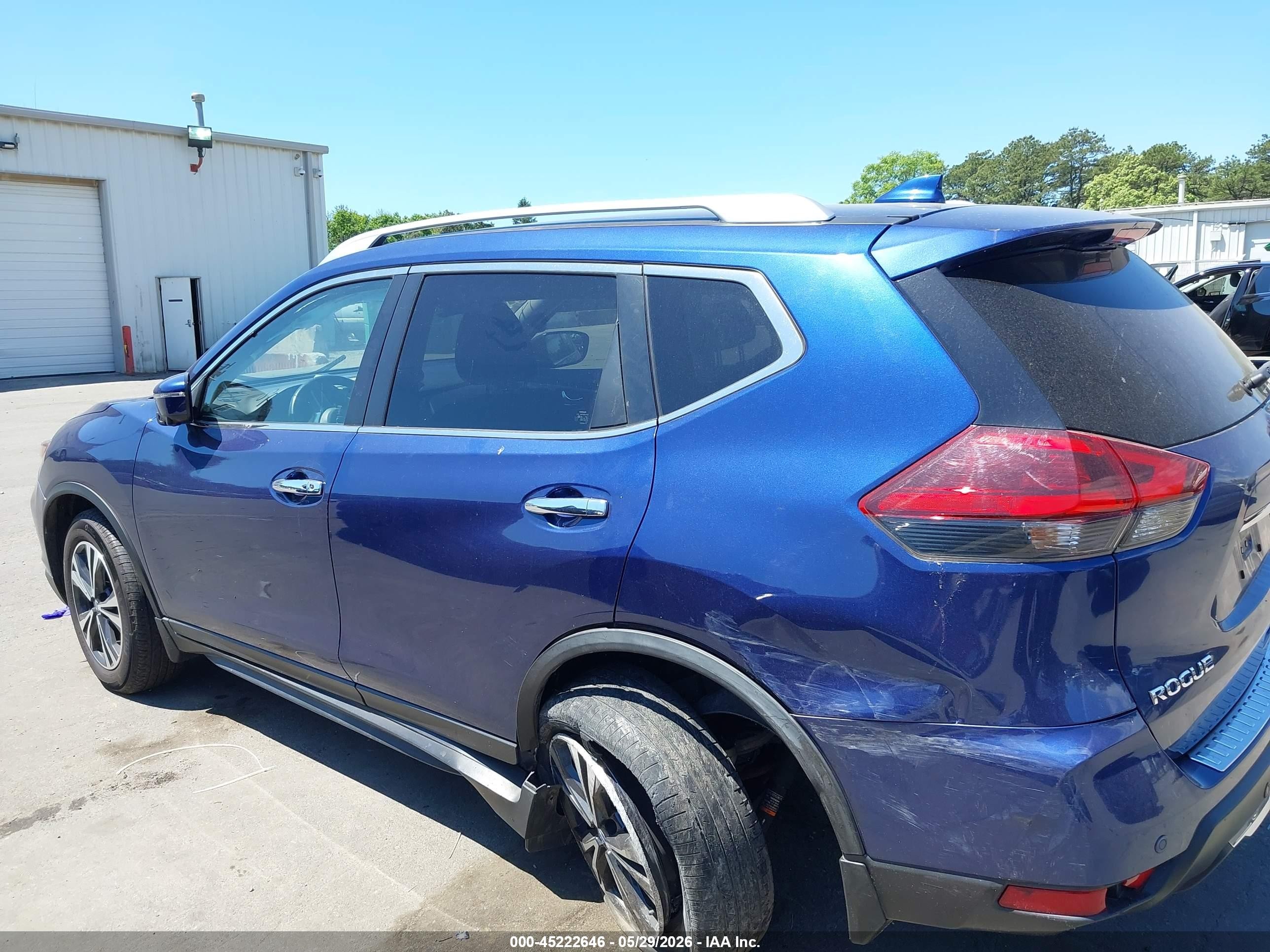 2019 Nissan Rogue Sv Blue vin: JN8AT2MV4KW395849
