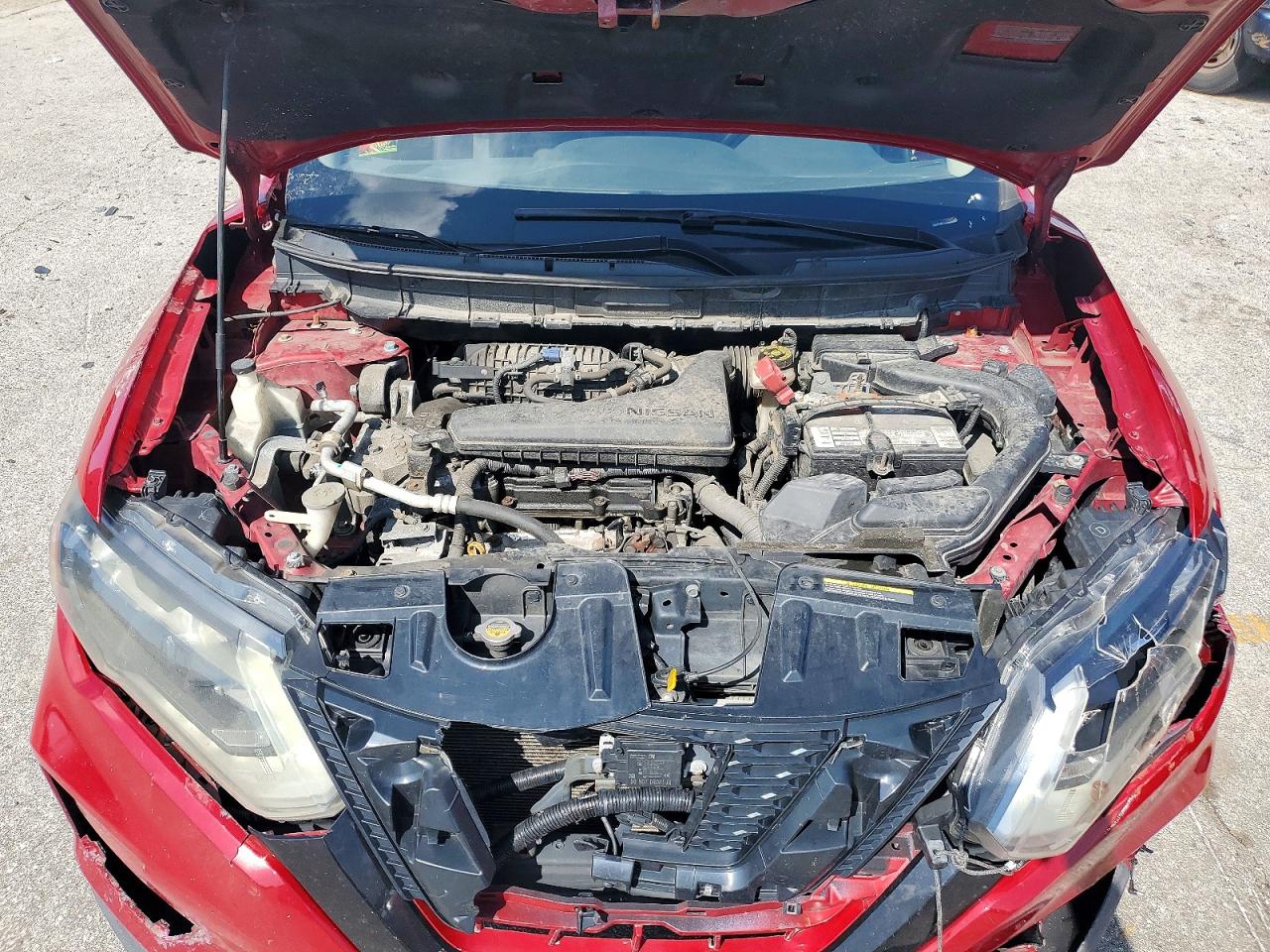 2017 Nissan Rogue Sv Red vin: JN8AT2MV5HW282520