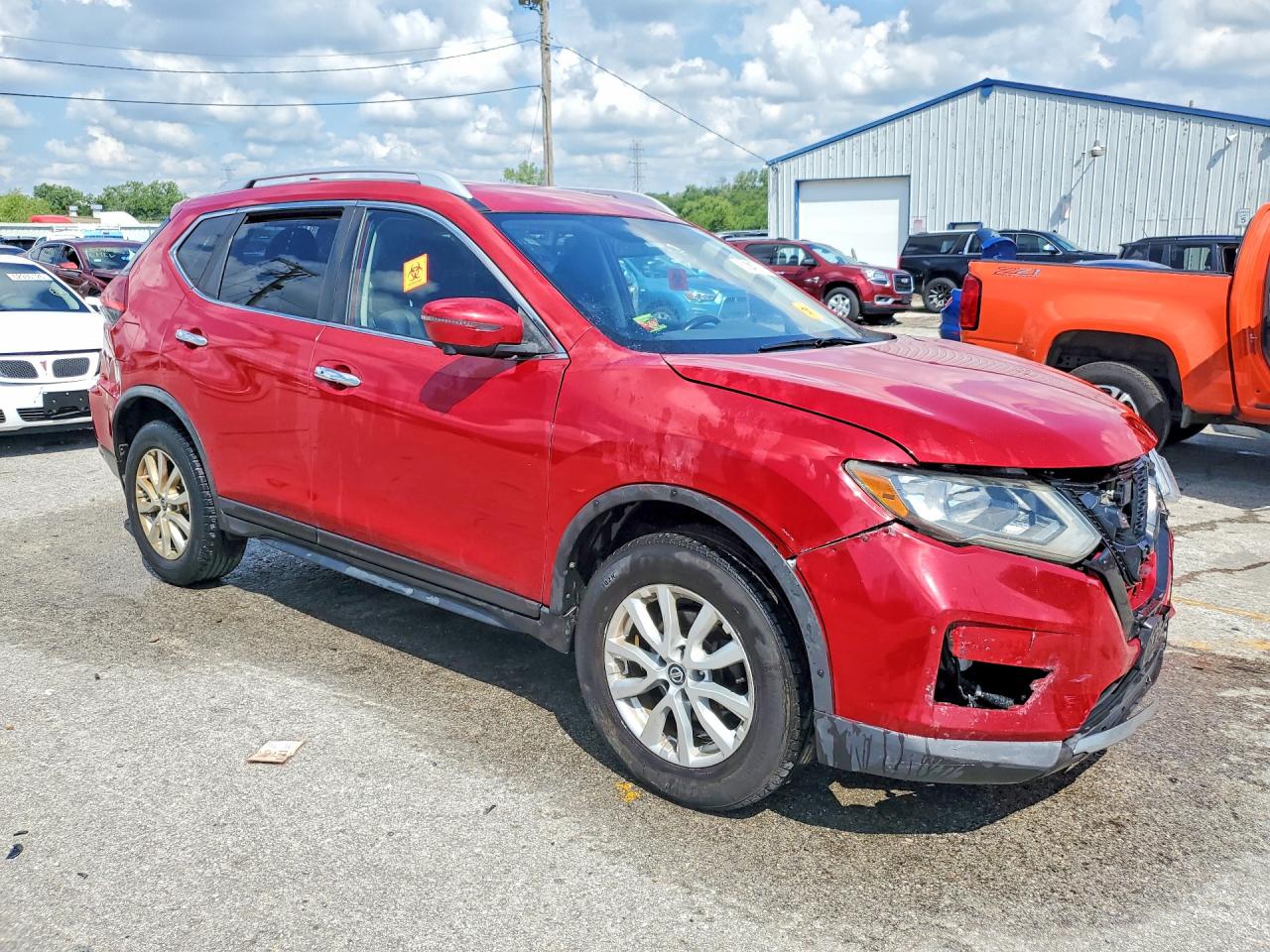 2017 Nissan Rogue Sv Red vin: JN8AT2MV5HW282520