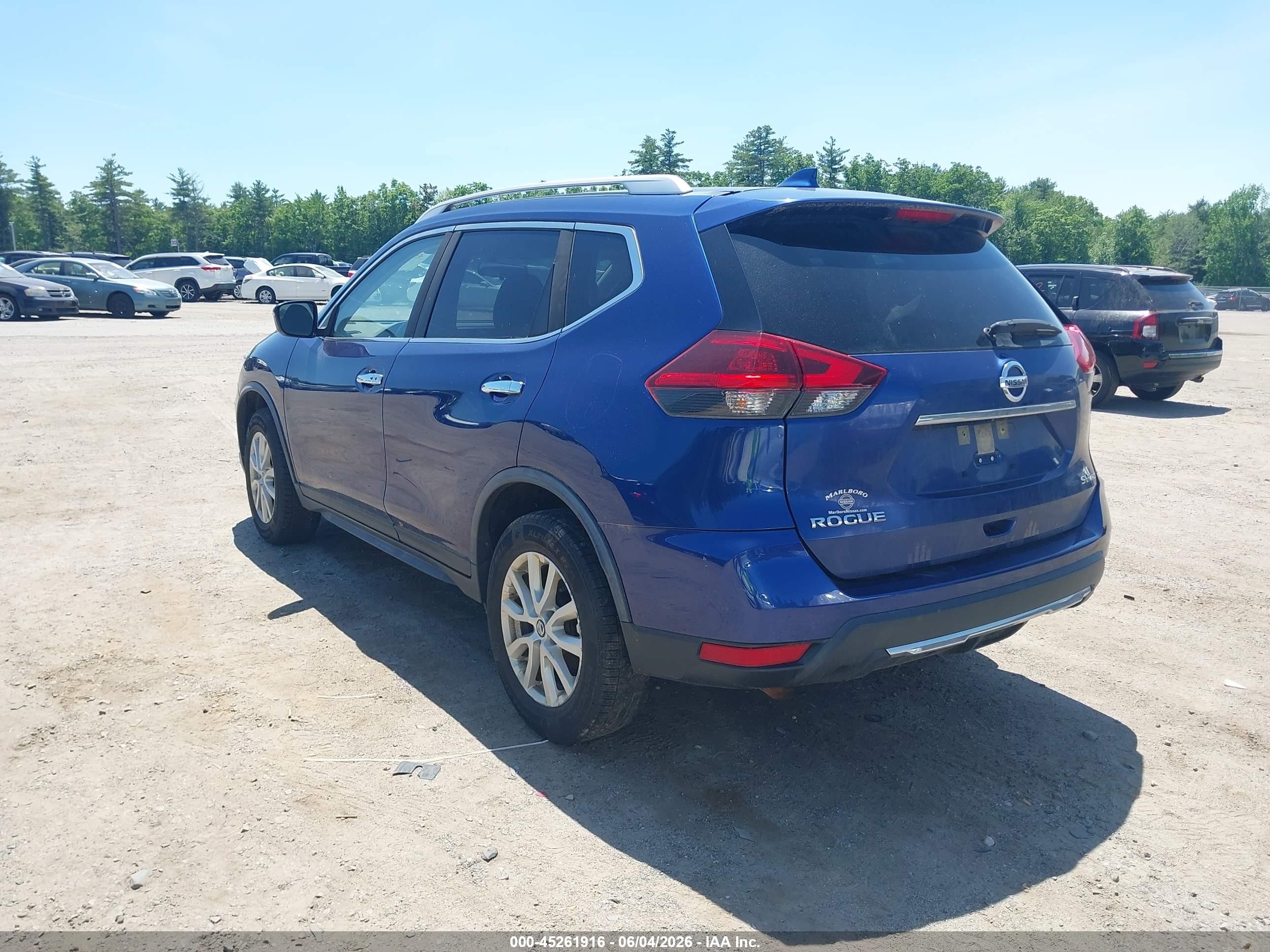 2018 Nissan Rogue Sv Blue vin: JN8AT2MV5JW325761