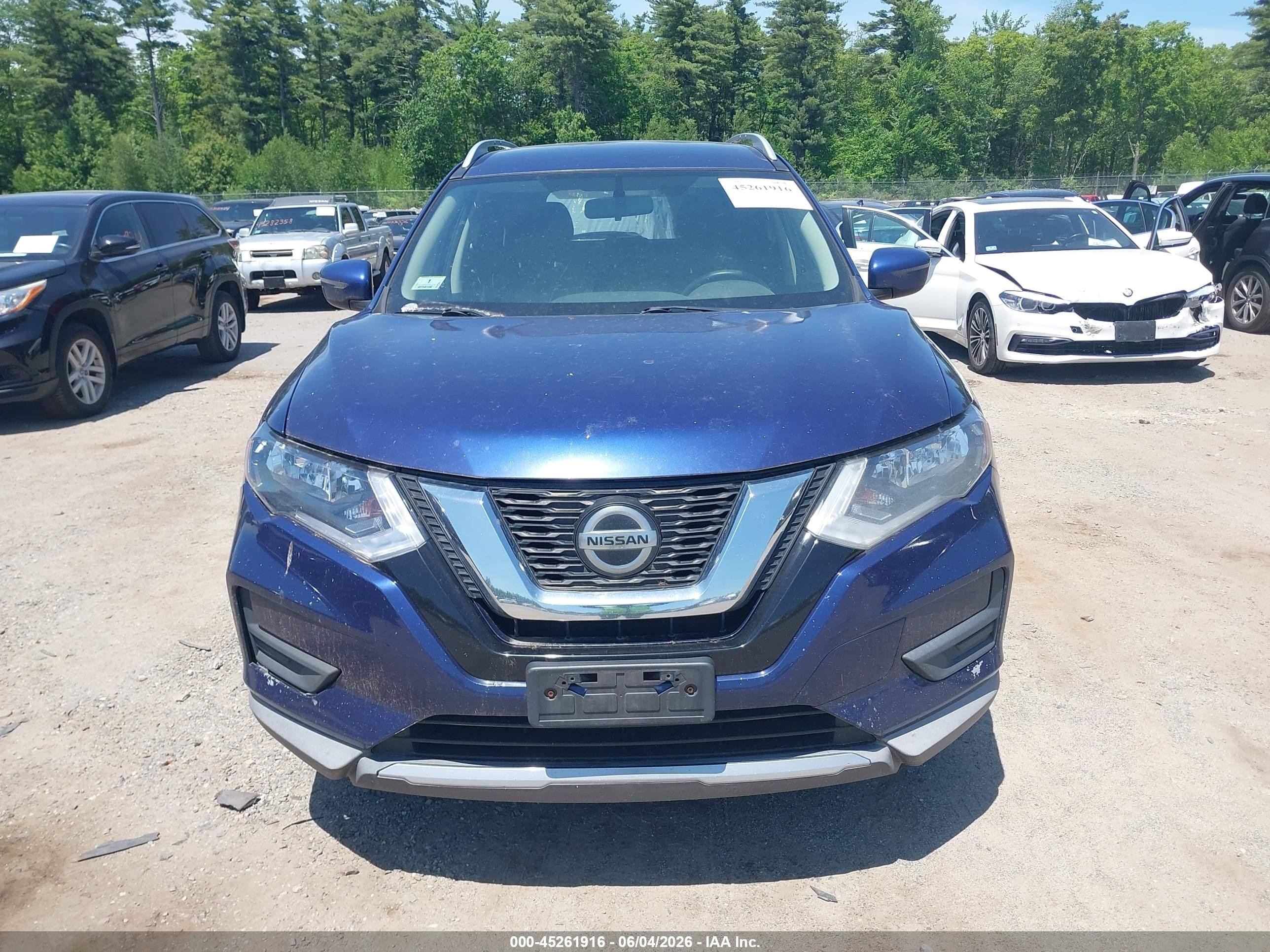 2018 Nissan Rogue Sv Blue vin: JN8AT2MV5JW325761