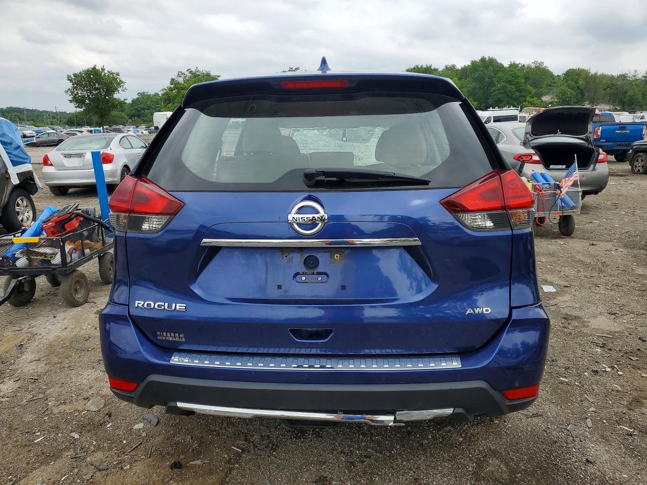2017 Nissan Rogue S Blue vin: JN8AT2MV6HW002443