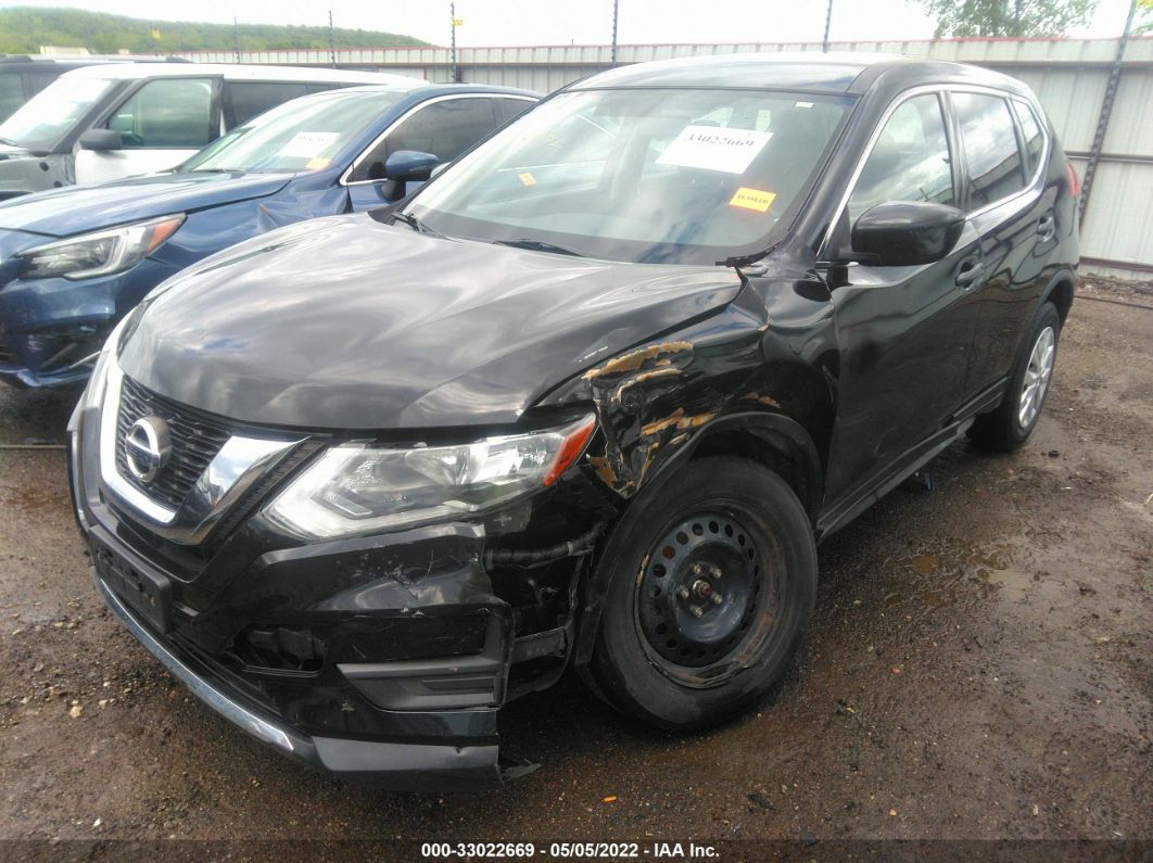 2017 Nissan Rogue S/sl/sv Black vin: JN8AT2MV6HW262180