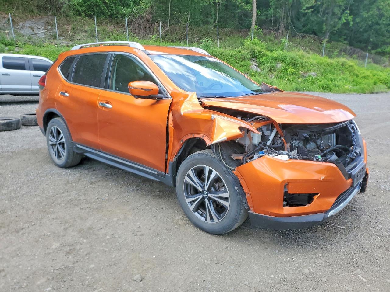 2018 Nissan Rogue Sl Оранжевый vin: JN8AT2MV6JW306958