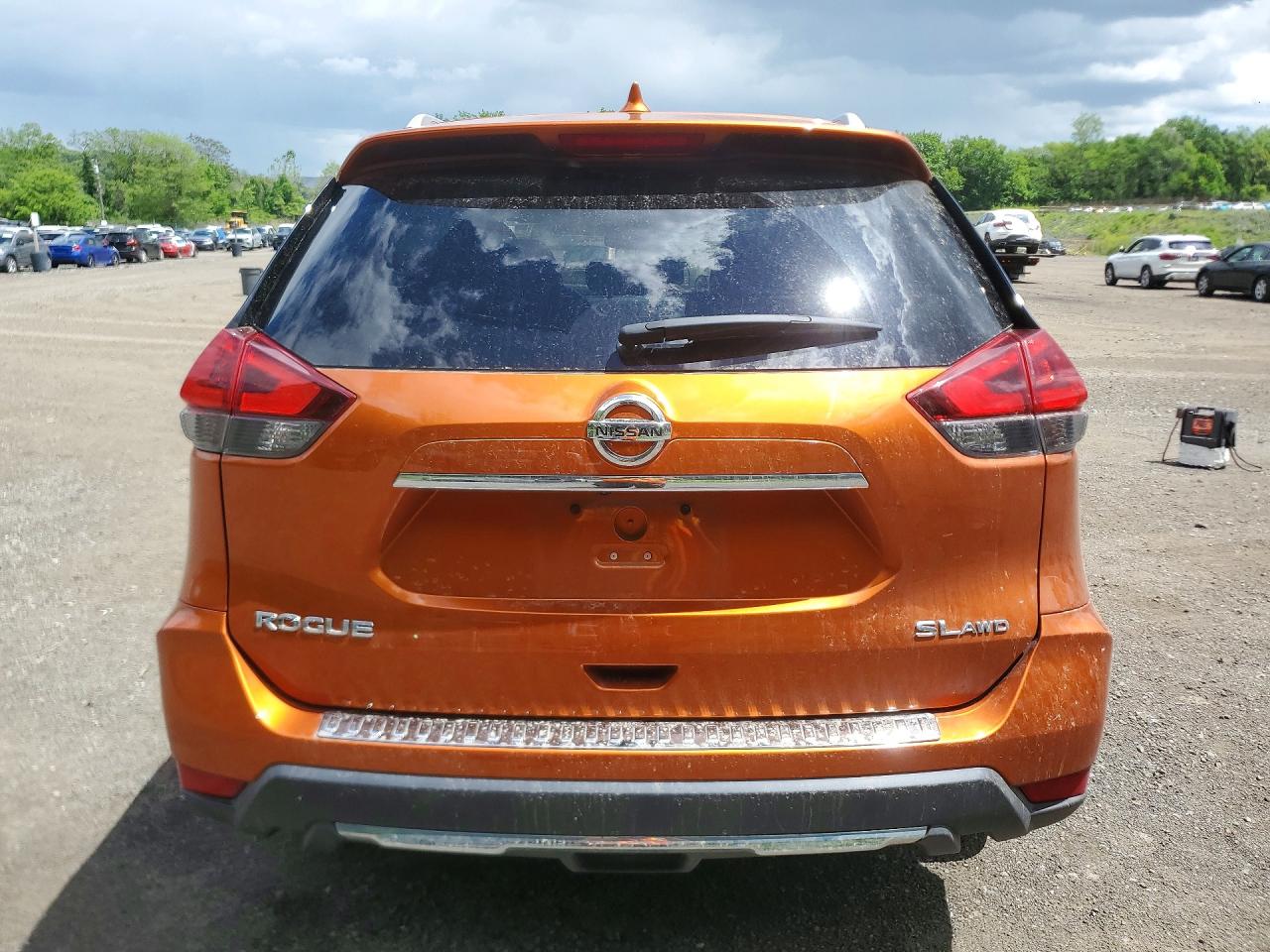 2018 Nissan Rogue Sl Оранжевый vin: JN8AT2MV6JW306958