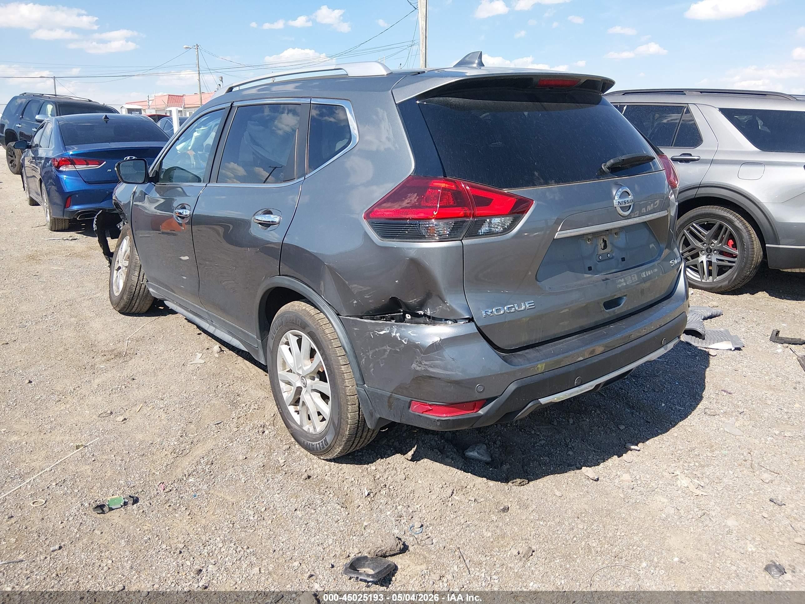 2020 Nissan Rogue Sv Intelligent Awd Gray vin: JN8AT2MV6LW105869