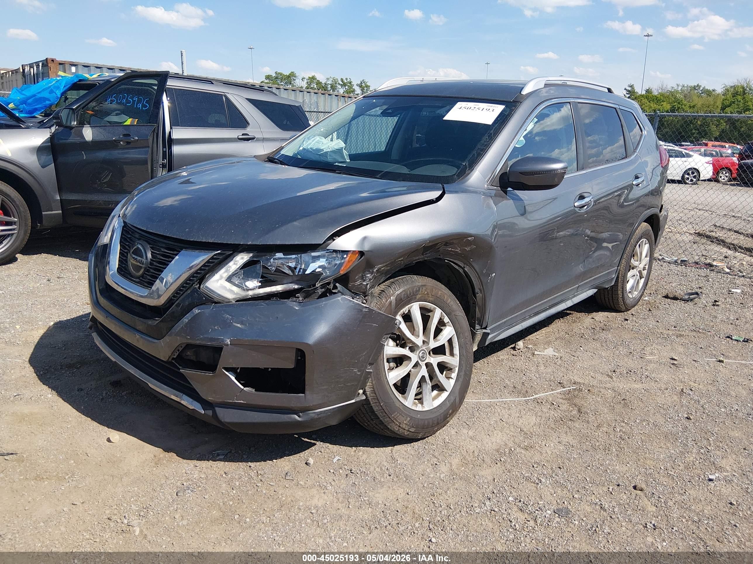 2020 Nissan Rogue Sv Intelligent Awd Gray vin: JN8AT2MV6LW105869