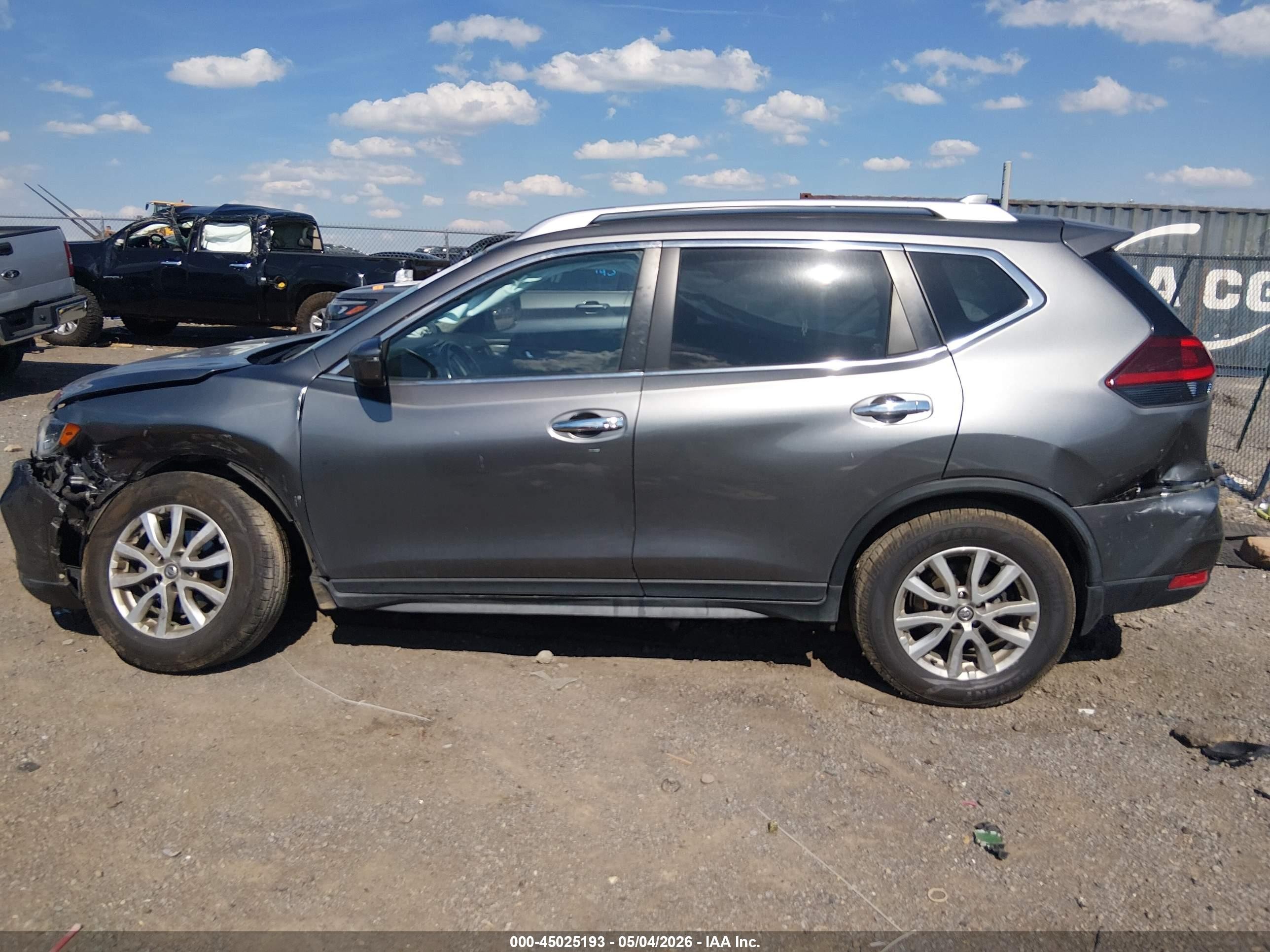 2020 Nissan Rogue Sv Intelligent Awd Gray vin: JN8AT2MV6LW105869