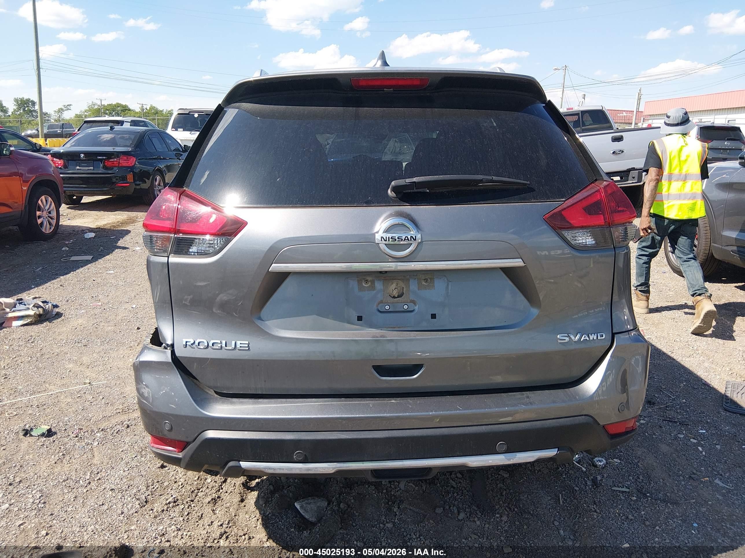 2020 Nissan Rogue Sv Intelligent Awd Gray vin: JN8AT2MV6LW105869