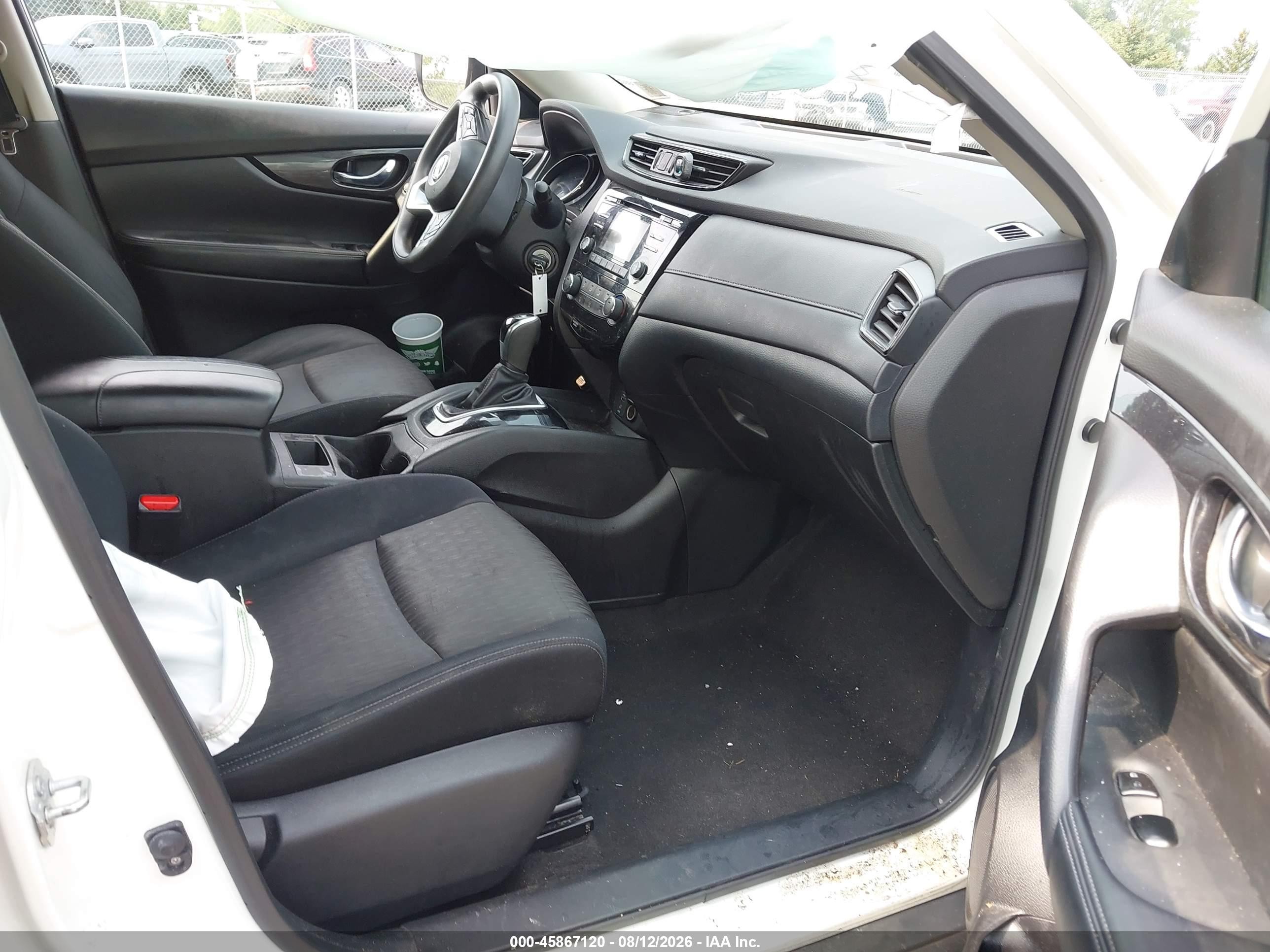 2017 Nissan Rogue S White vin: JN8AT2MV7HW006288