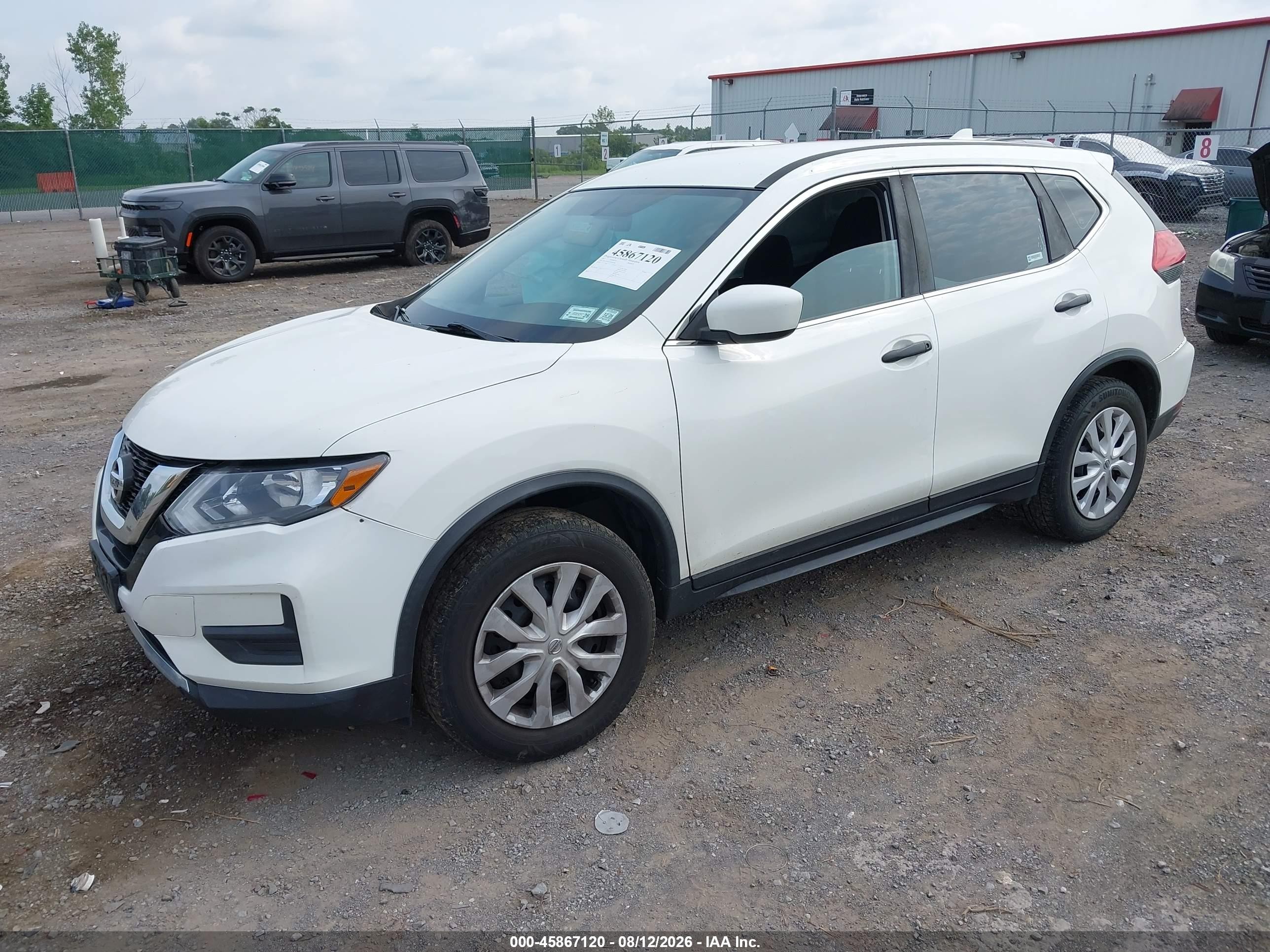 2017 Nissan Rogue S White vin: JN8AT2MV7HW006288