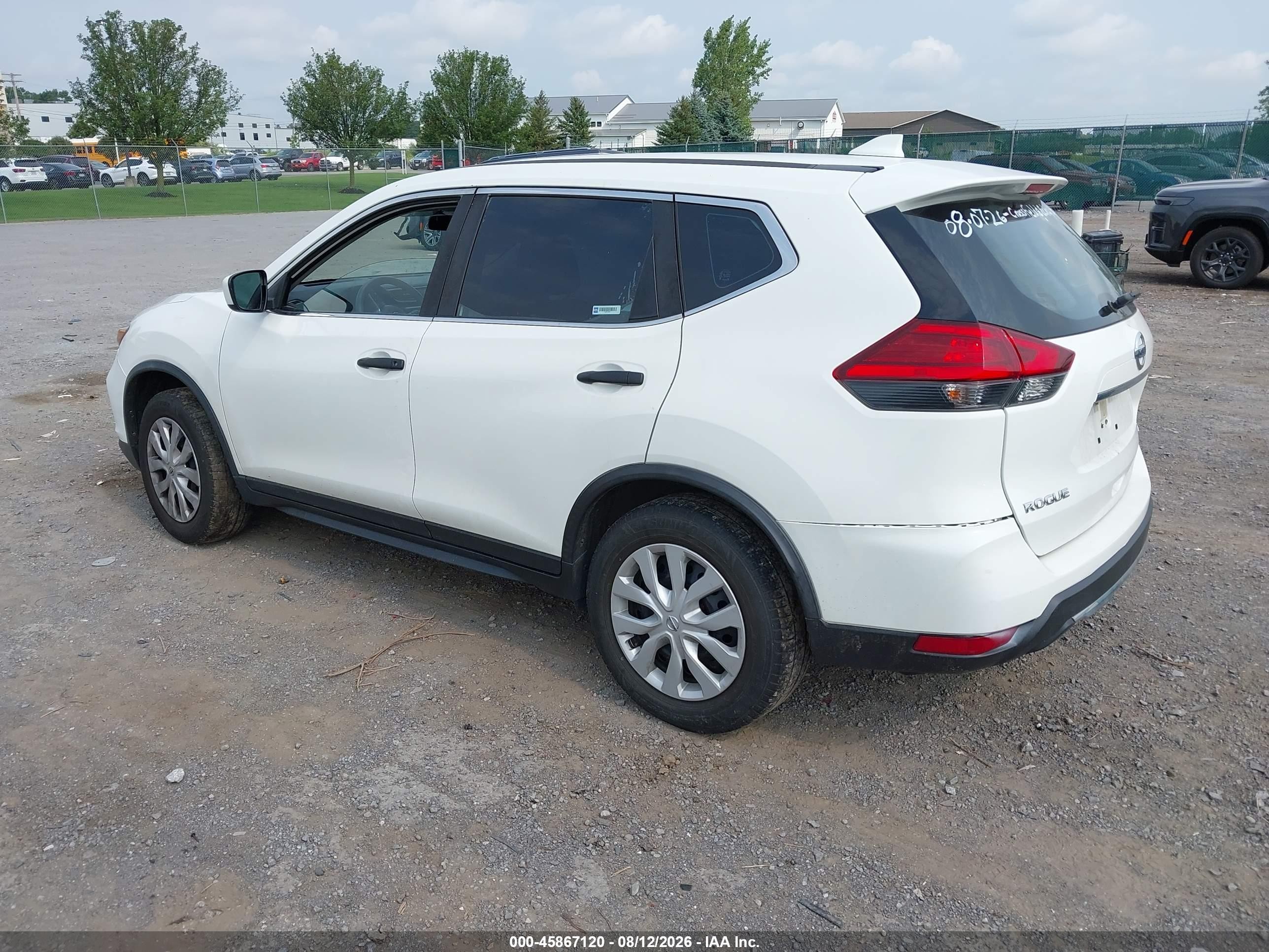 2017 Nissan Rogue S White vin: JN8AT2MV7HW006288