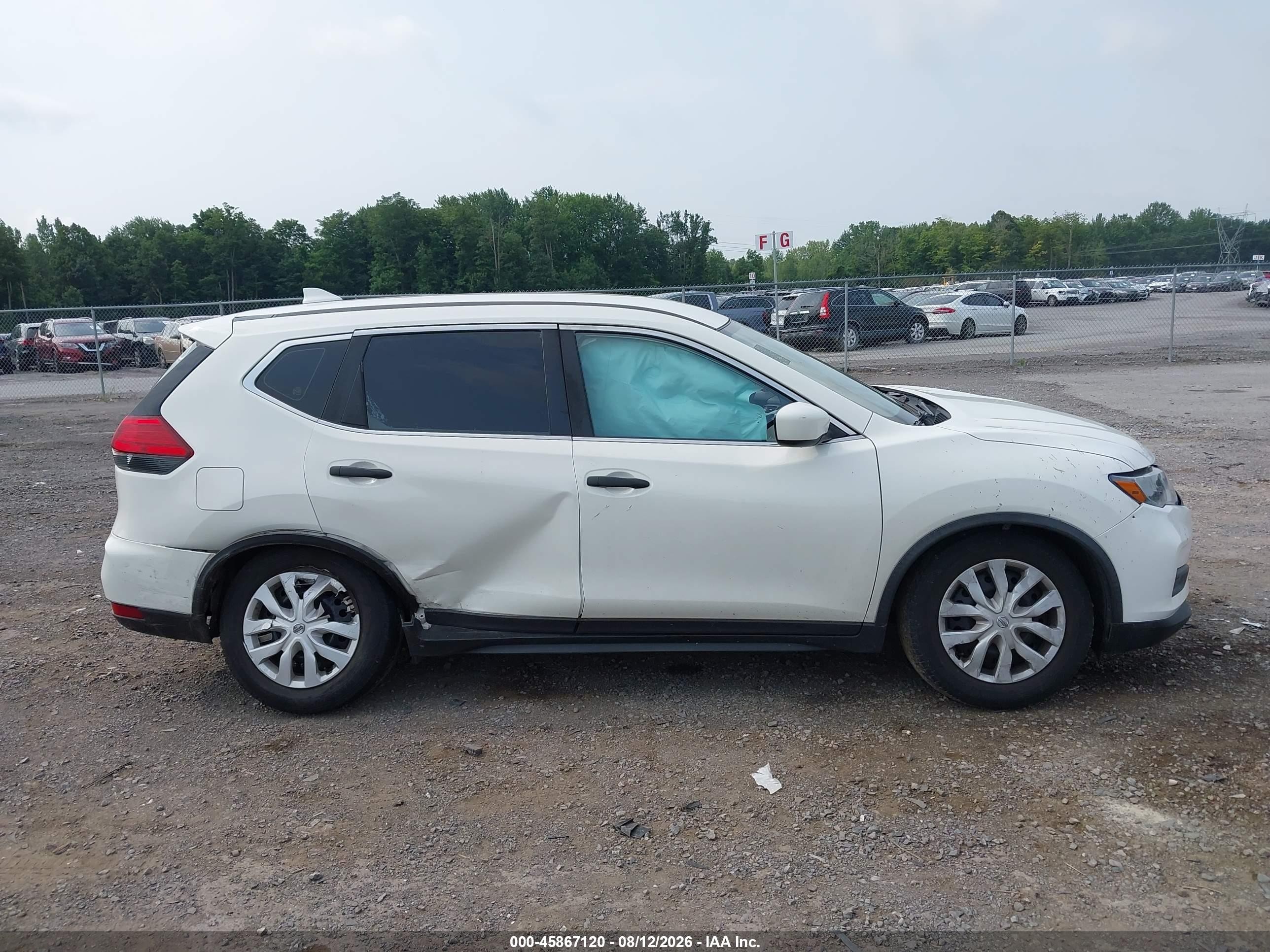 2017 Nissan Rogue S White vin: JN8AT2MV7HW006288