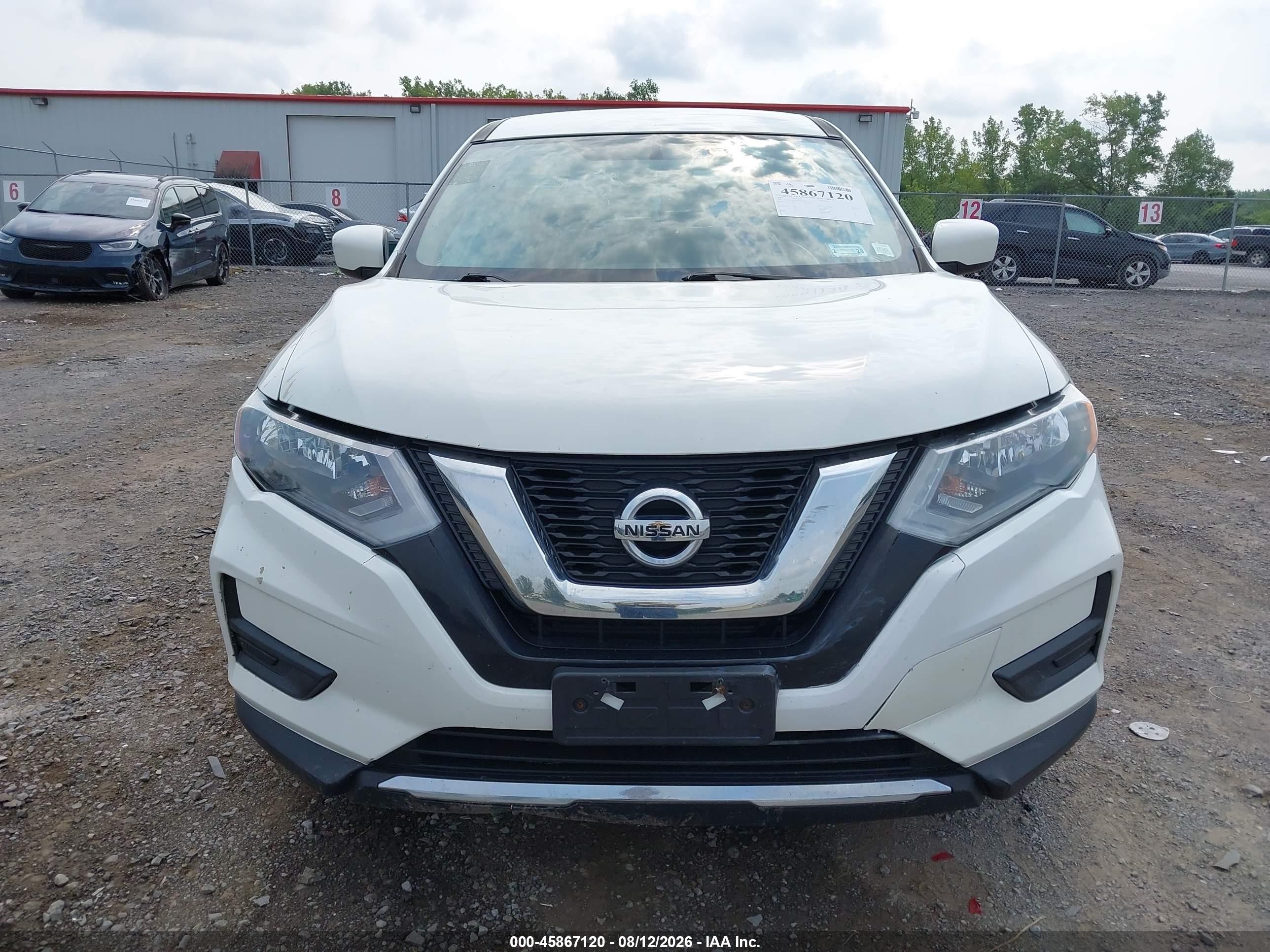2017 Nissan Rogue S White vin: JN8AT2MV7HW006288
