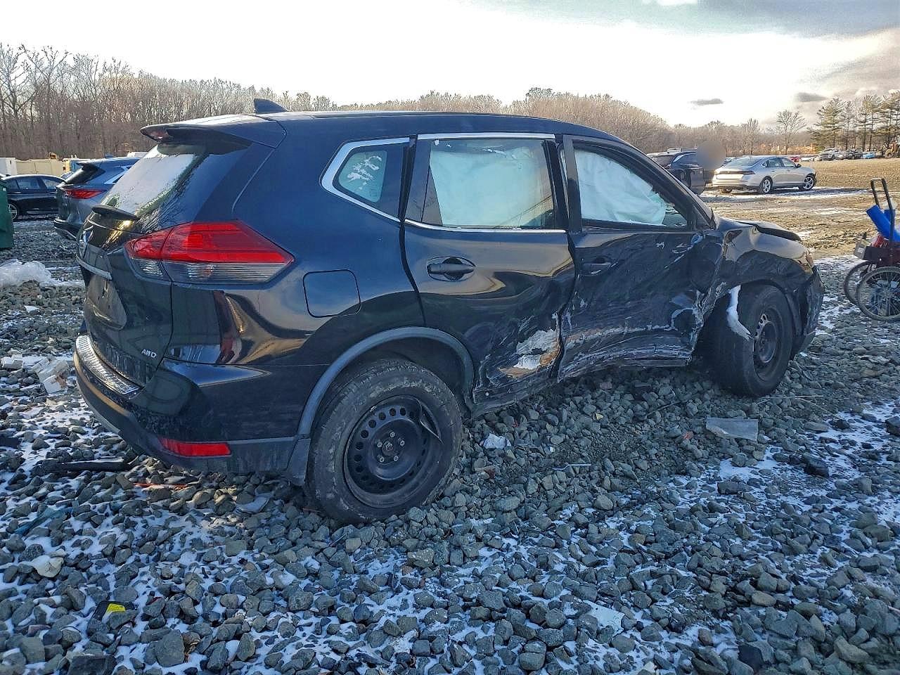 2017 Nissan Rogue S Черный vin: JN8AT2MV7HW253441
