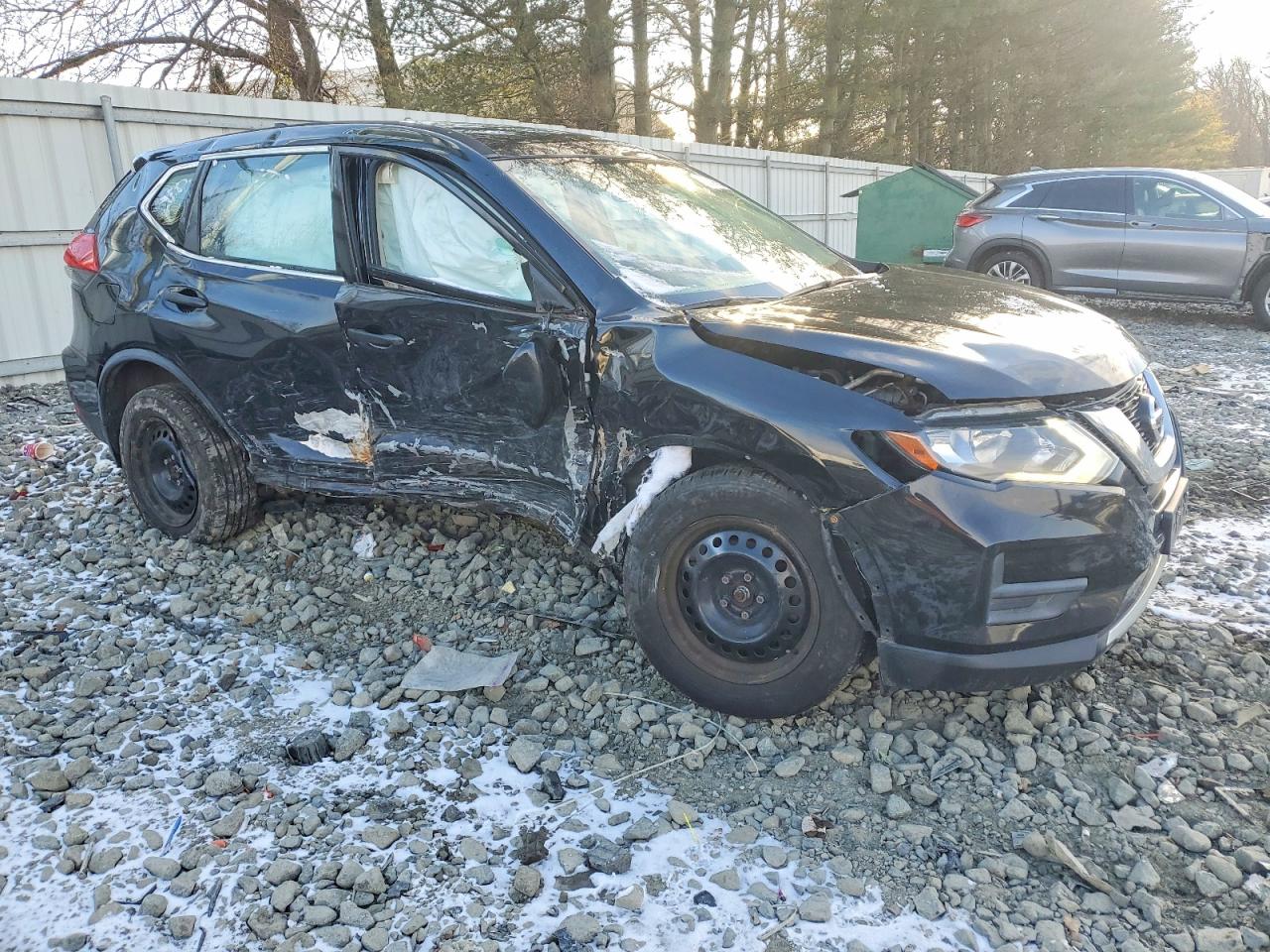 2017 Nissan Rogue S Черный vin: JN8AT2MV7HW253441