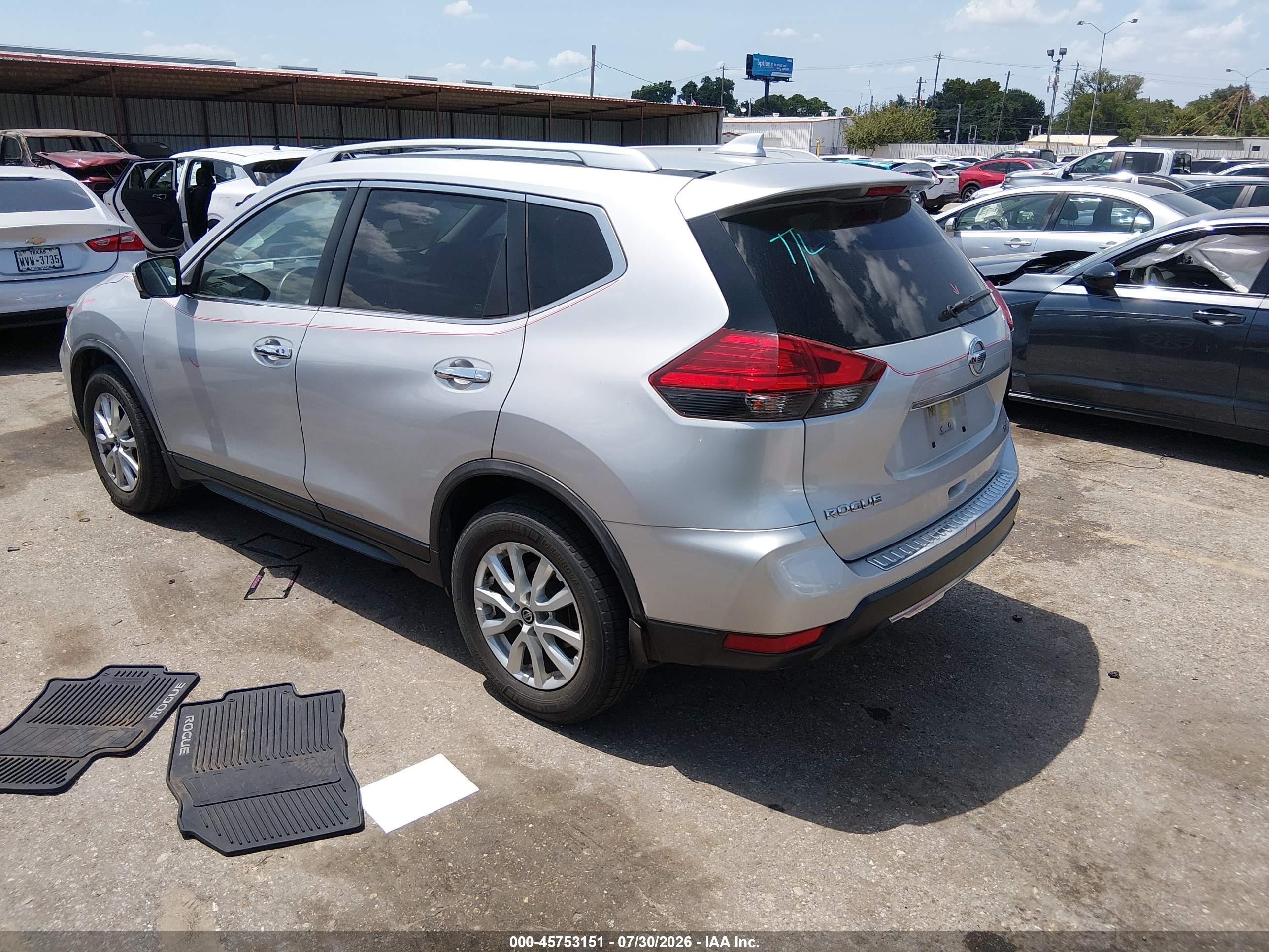 2017 Nissan Rogue Sv Gray vin: JN8AT2MV7HW283684