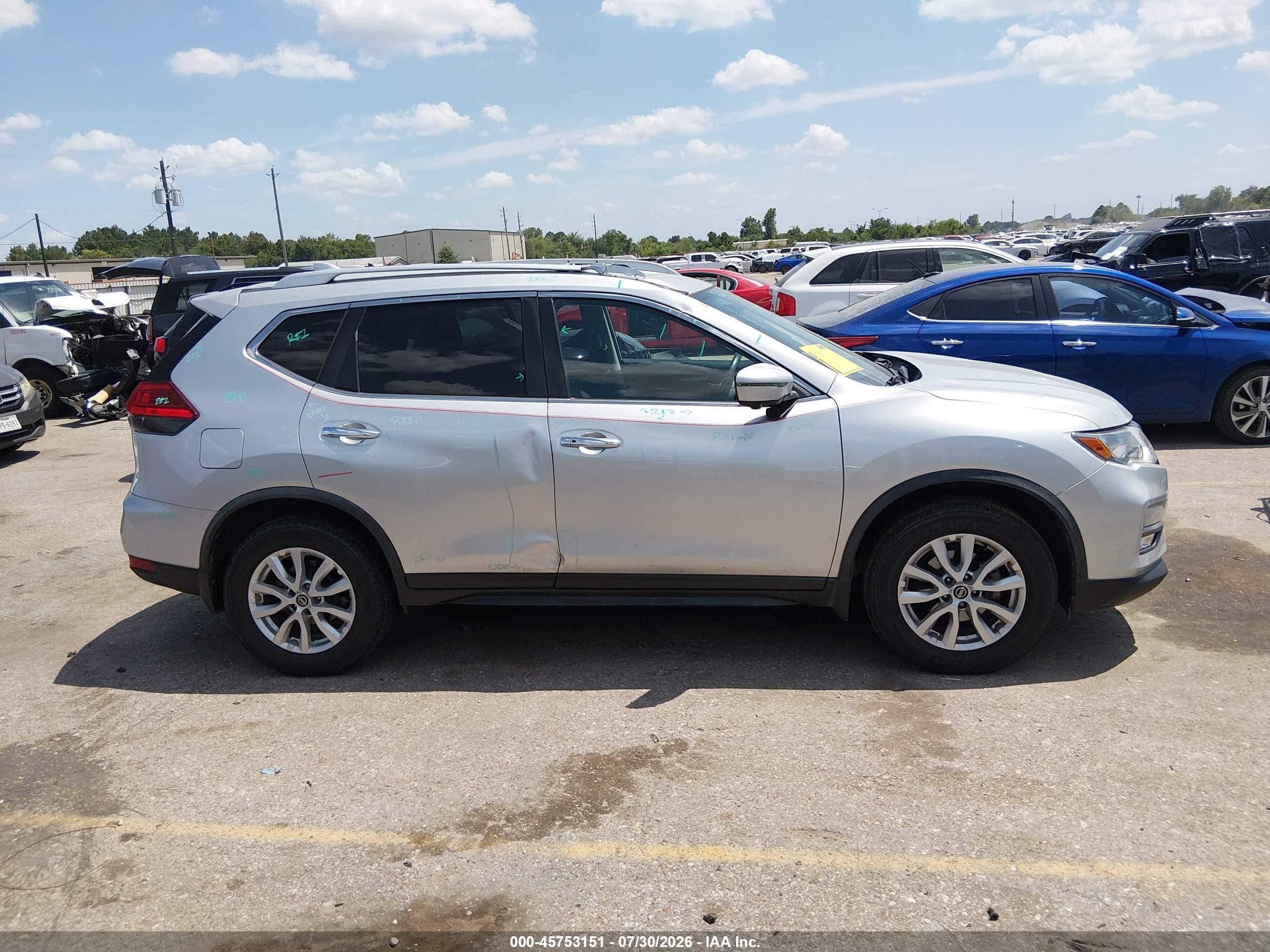 2017 Nissan Rogue Sv Gray vin: JN8AT2MV7HW283684