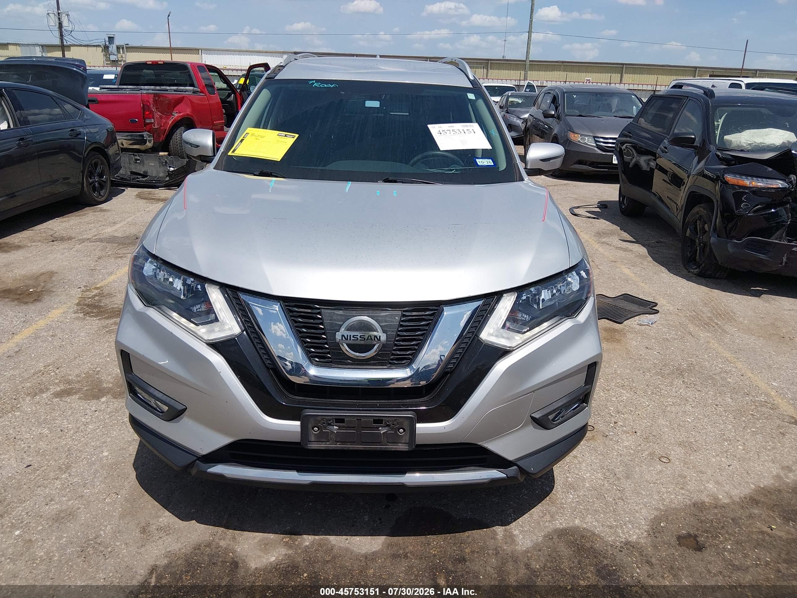 2017 Nissan Rogue Sv Gray vin: JN8AT2MV7HW283684