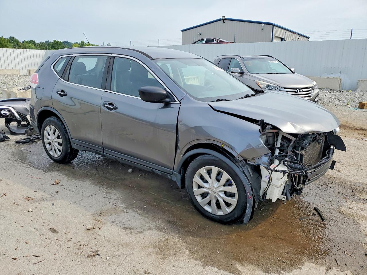 2016 Nissan Rogue S Серый vin: JN8AT2MV8GW130309