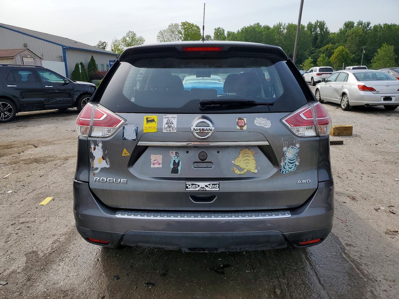 2016 Nissan Rogue S Серый vin: JN8AT2MV8GW130309
