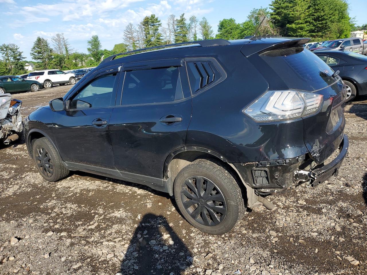 2016 Nissan Rogue S Black vin: JN8AT2MV8GW150897