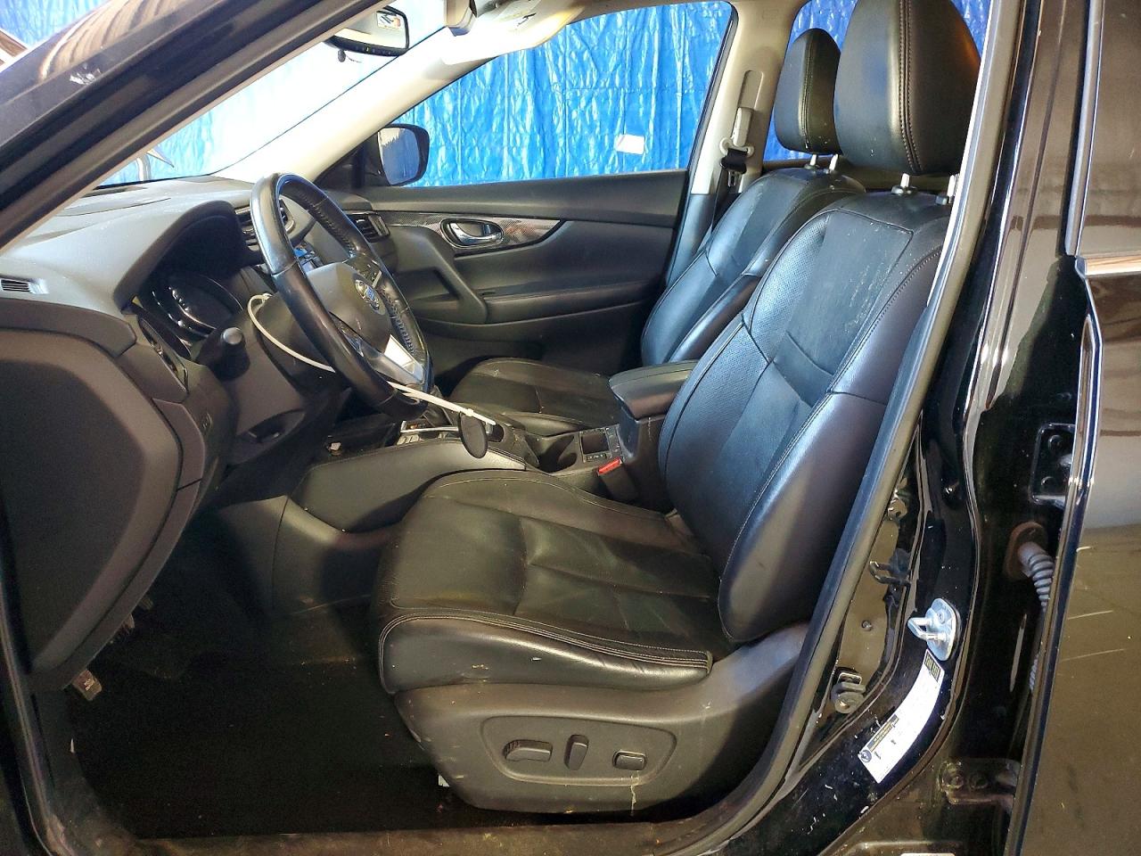 2017 Nissan Rogue Sl Black vin: JN8AT2MV8HW258809