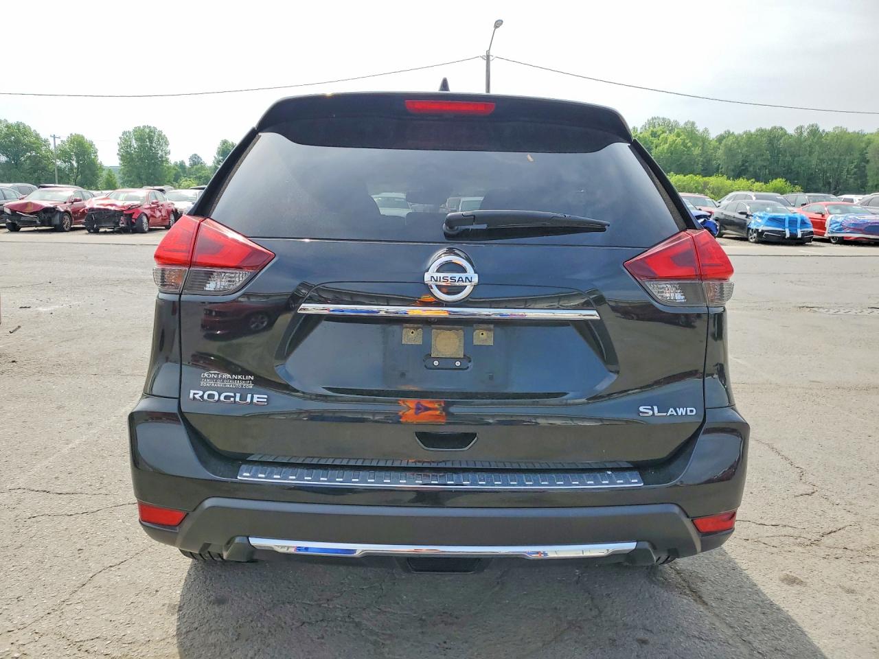 2017 Nissan Rogue Sl Black vin: JN8AT2MV8HW278316