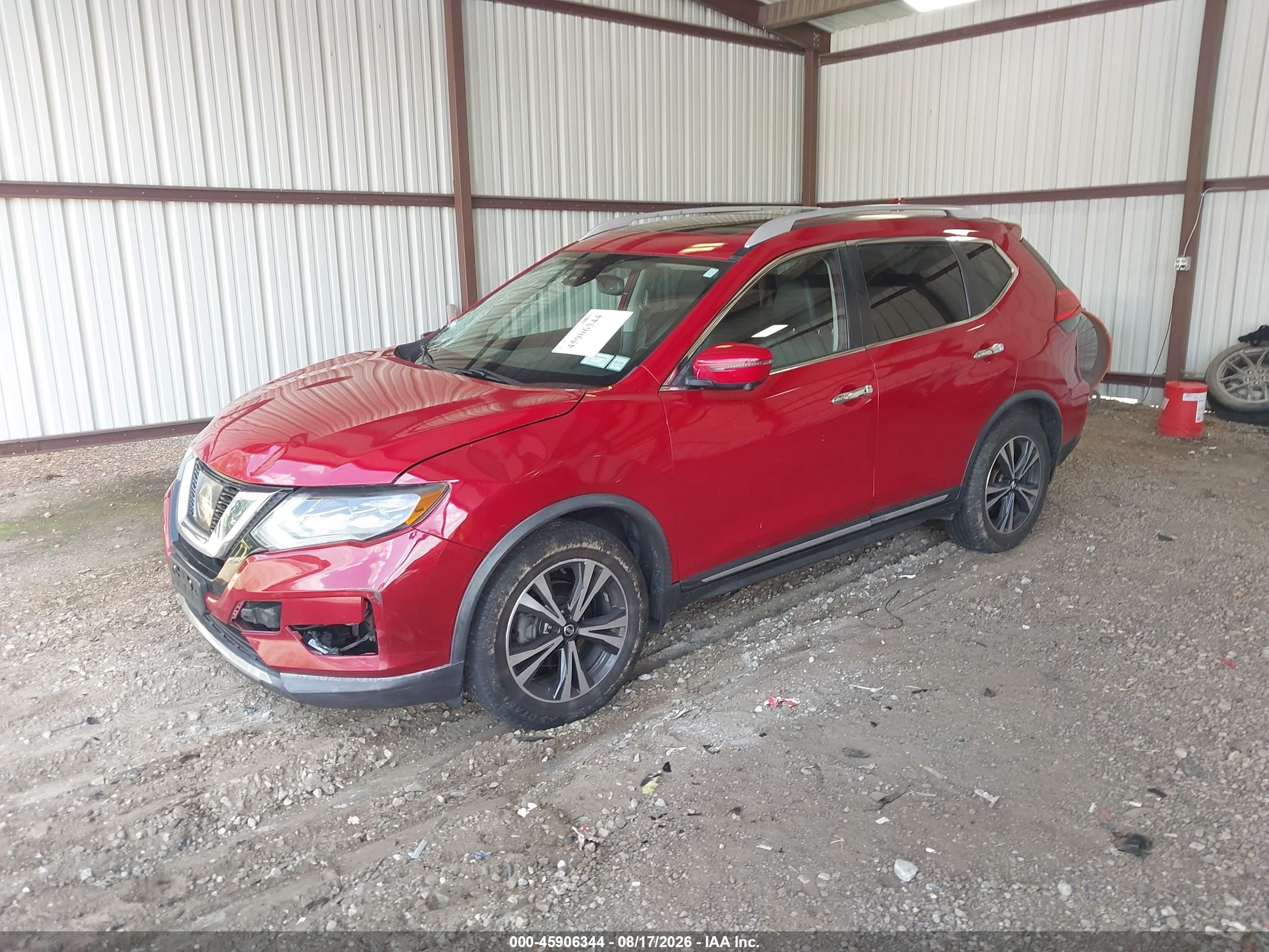 2017 Nissan Rogue Sl Red vin: JN8AT2MV8HW284729