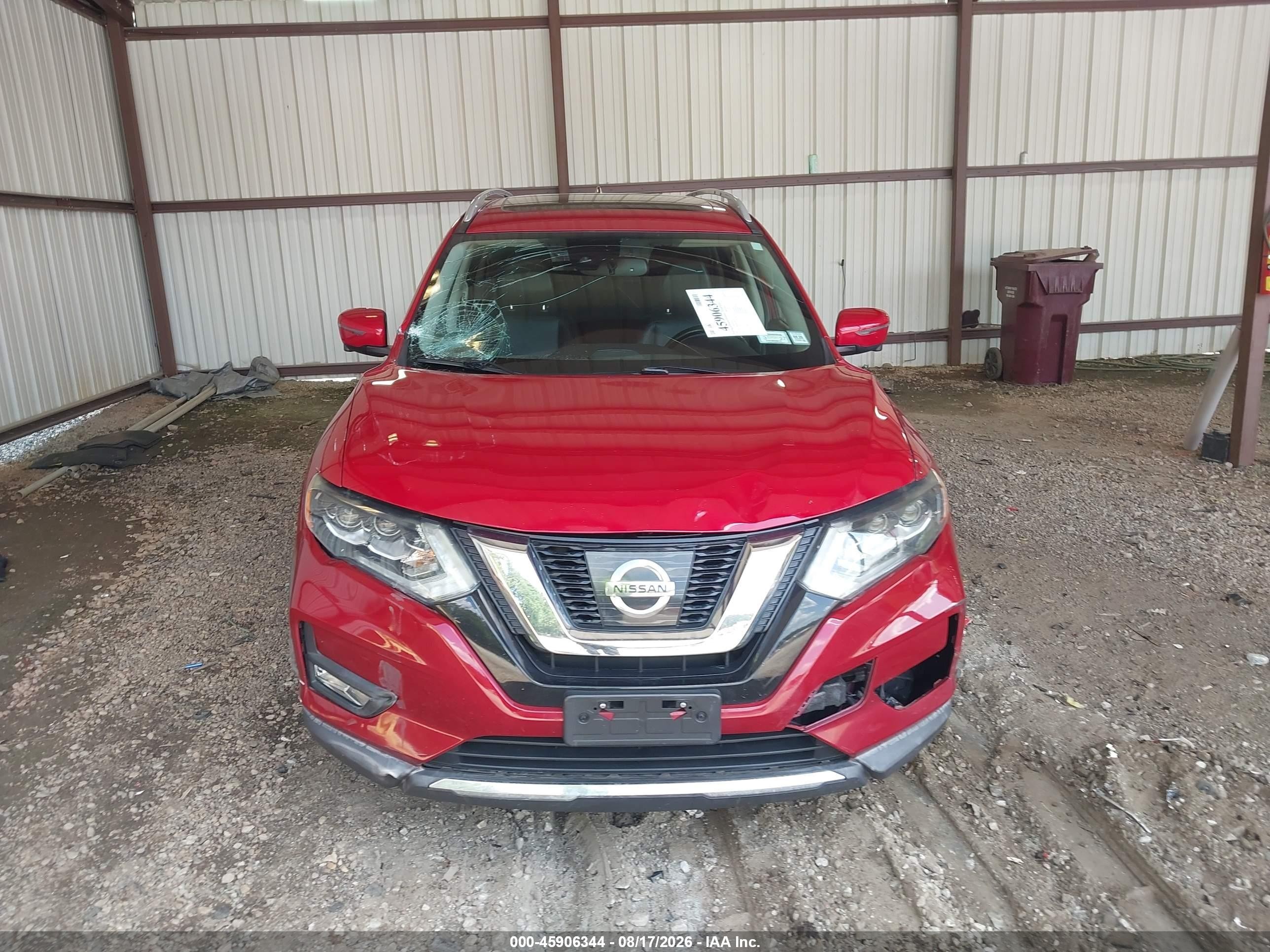 2017 Nissan Rogue Sl Red vin: JN8AT2MV8HW284729