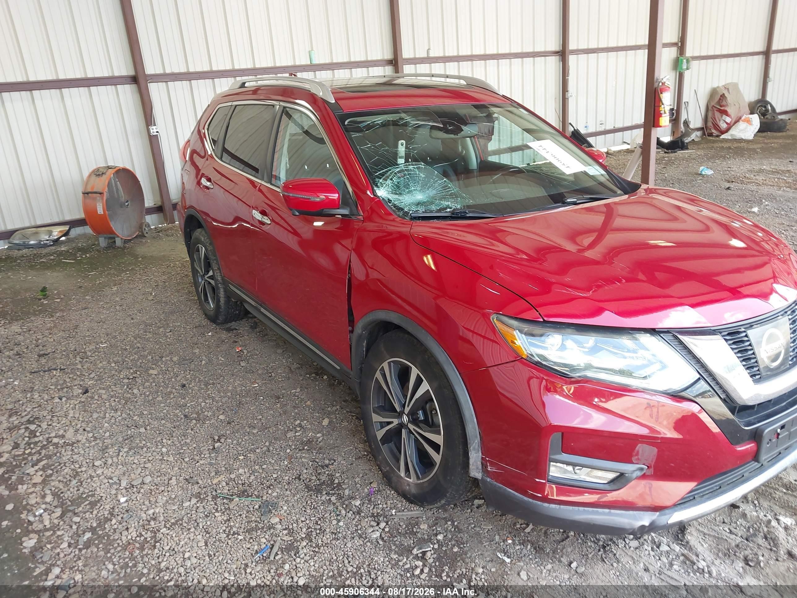 2017 Nissan Rogue Sl Red vin: JN8AT2MV8HW284729