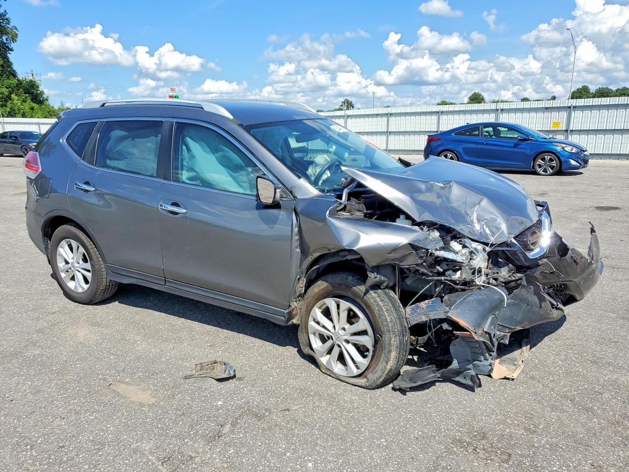 2016 Nissan Rogue Sv Gray vin: JN8AT2MV9GW136765