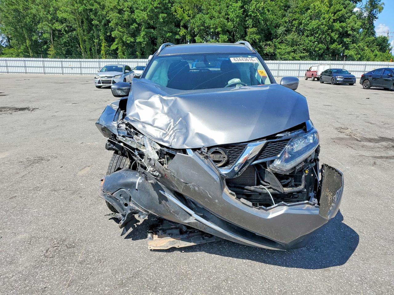 2016 Nissan Rogue Sv Gray vin: JN8AT2MV9GW136765