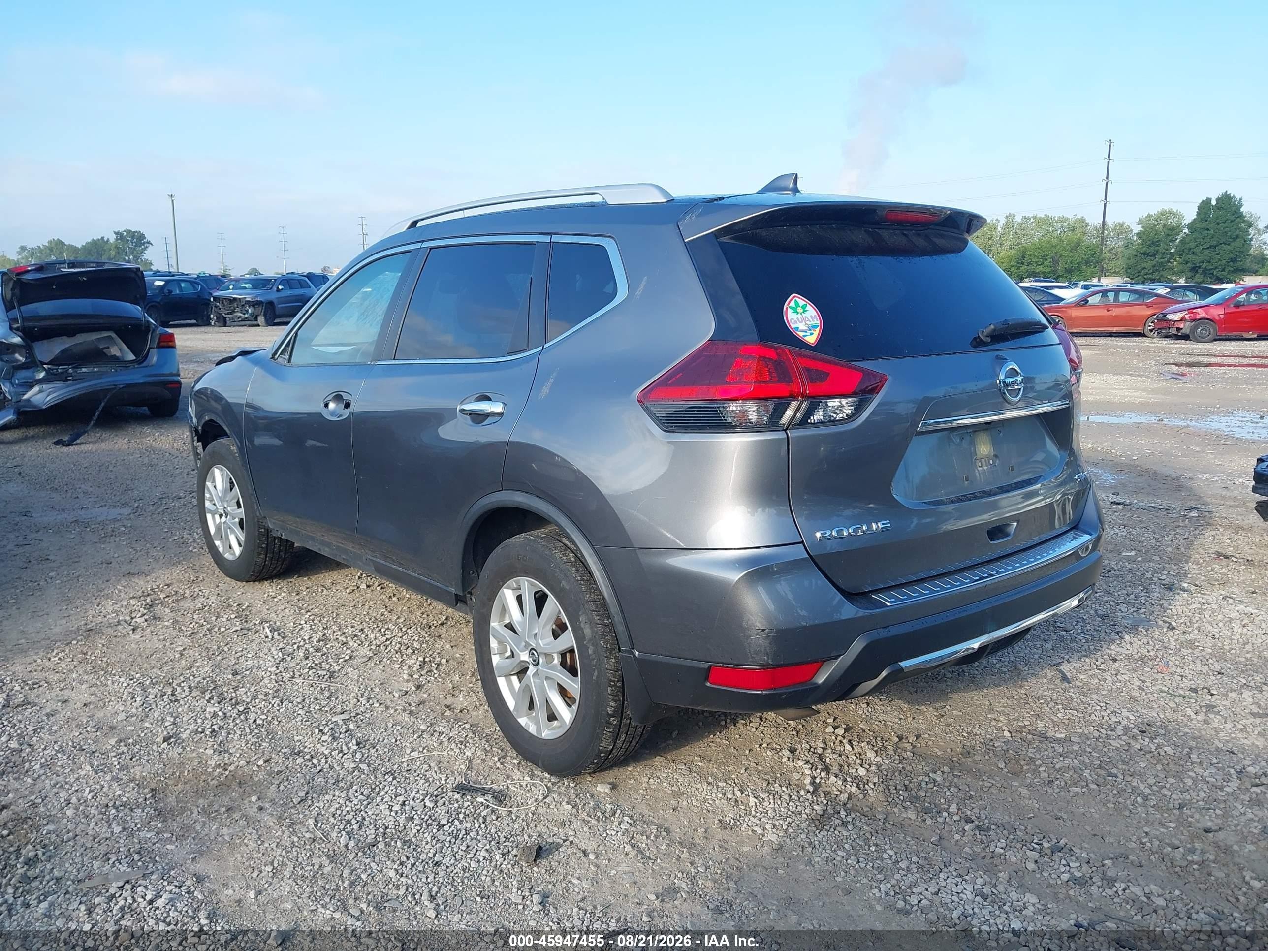 2018 Nissan Rogue Sv Серый vin: JN8AT2MV9JW302550