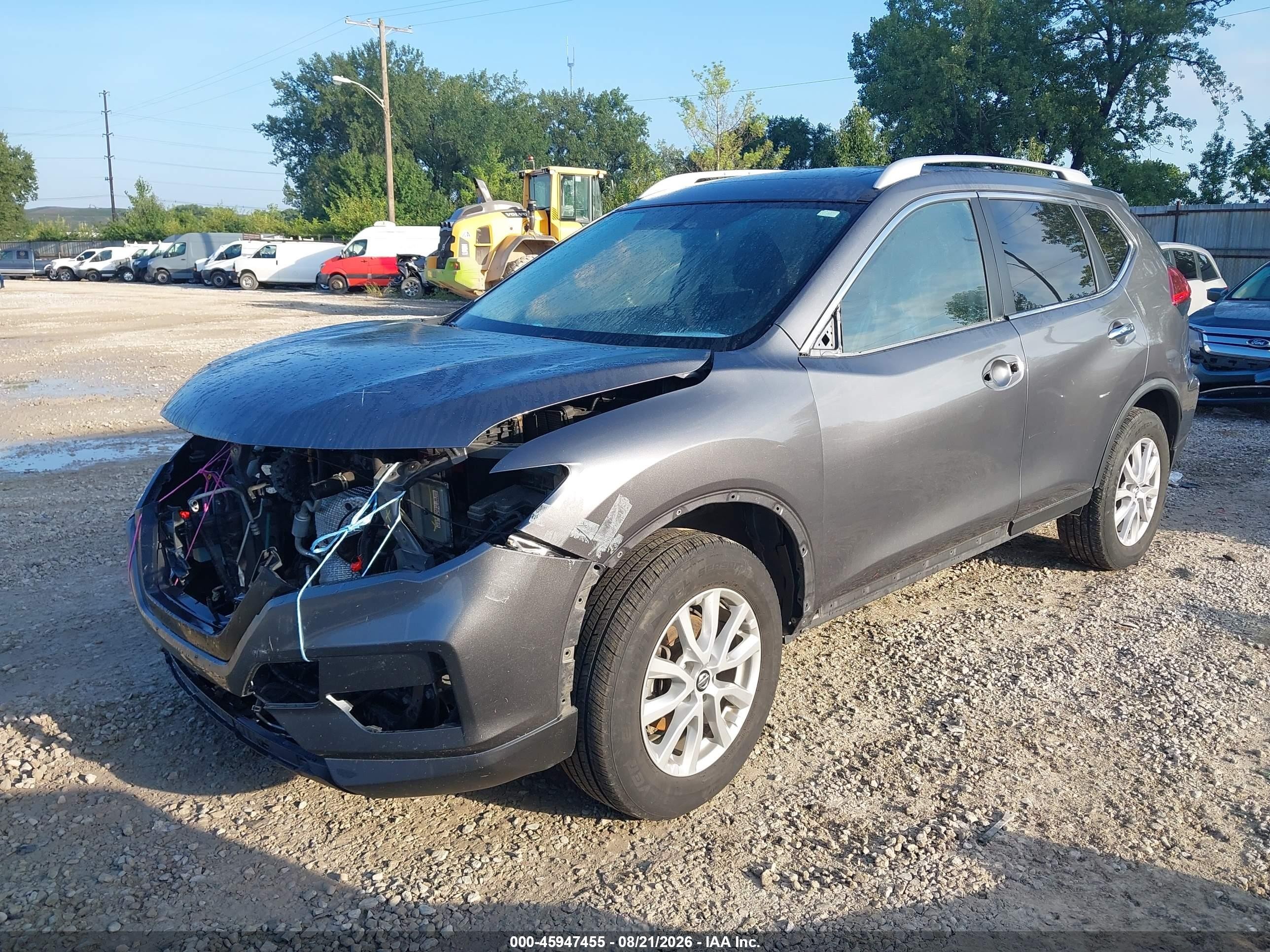 2018 Nissan Rogue Sv Серый vin: JN8AT2MV9JW302550