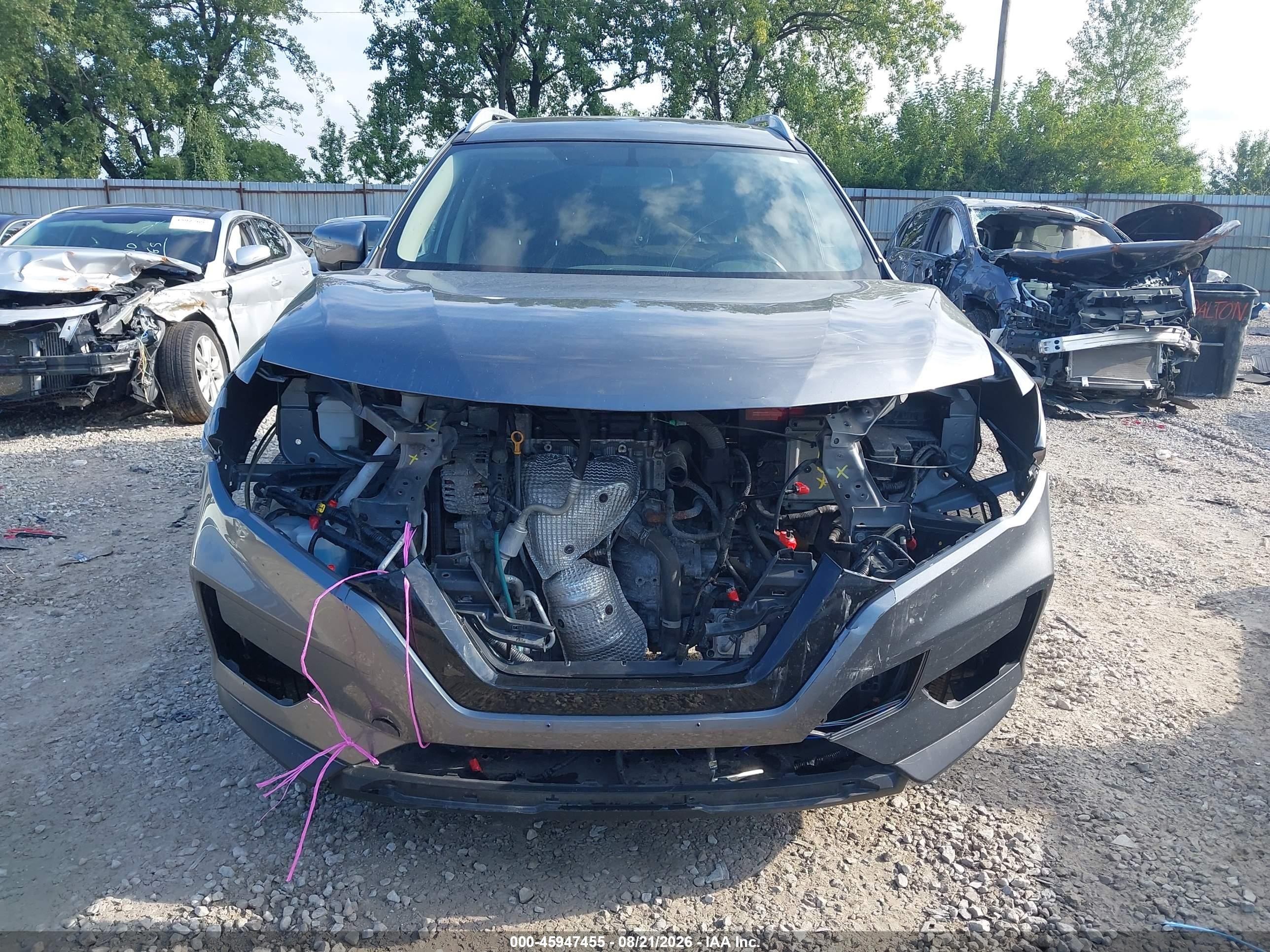 2018 Nissan Rogue Sv Серый vin: JN8AT2MV9JW302550
