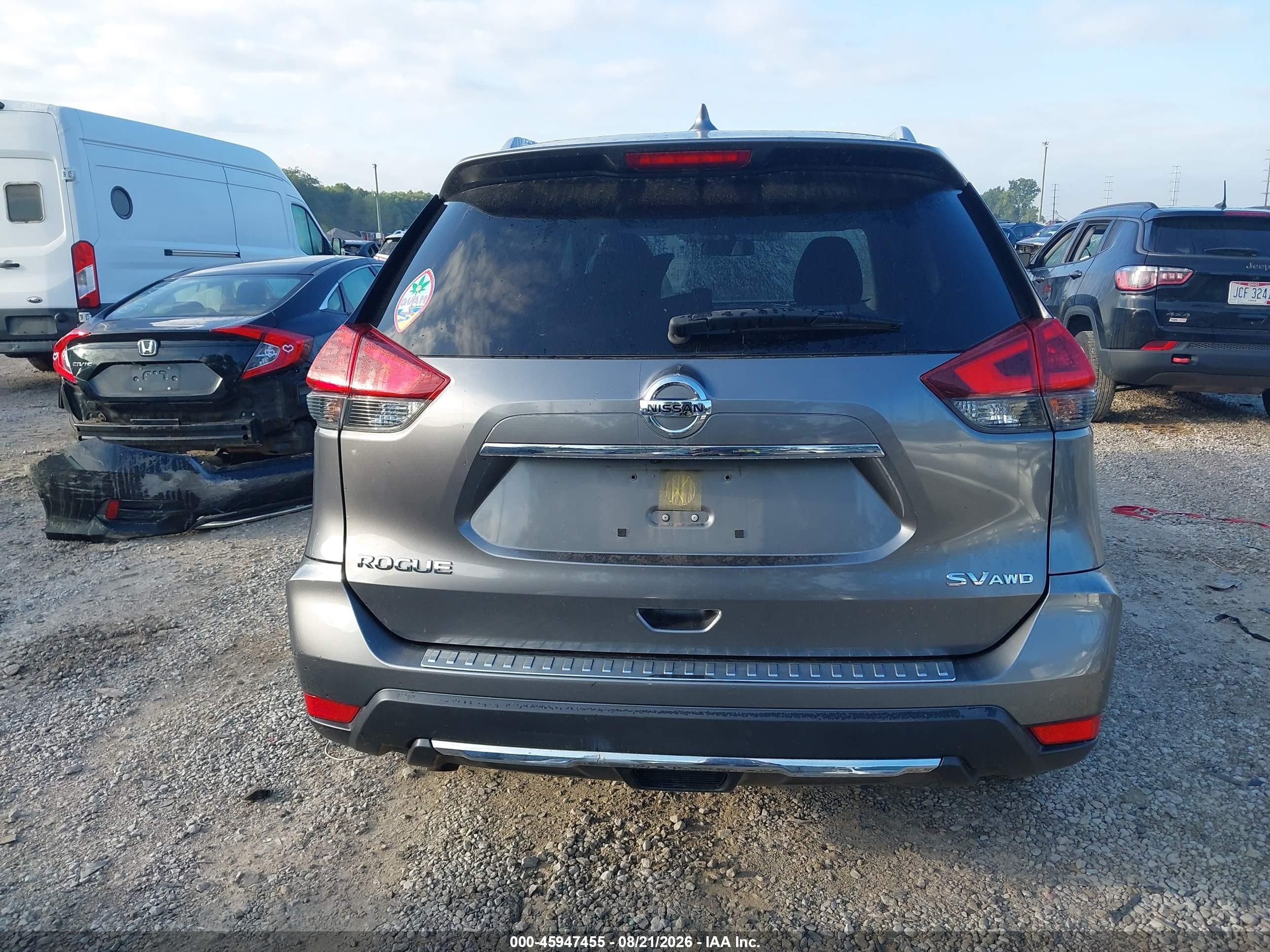 2018 Nissan Rogue Sv Серый vin: JN8AT2MV9JW302550