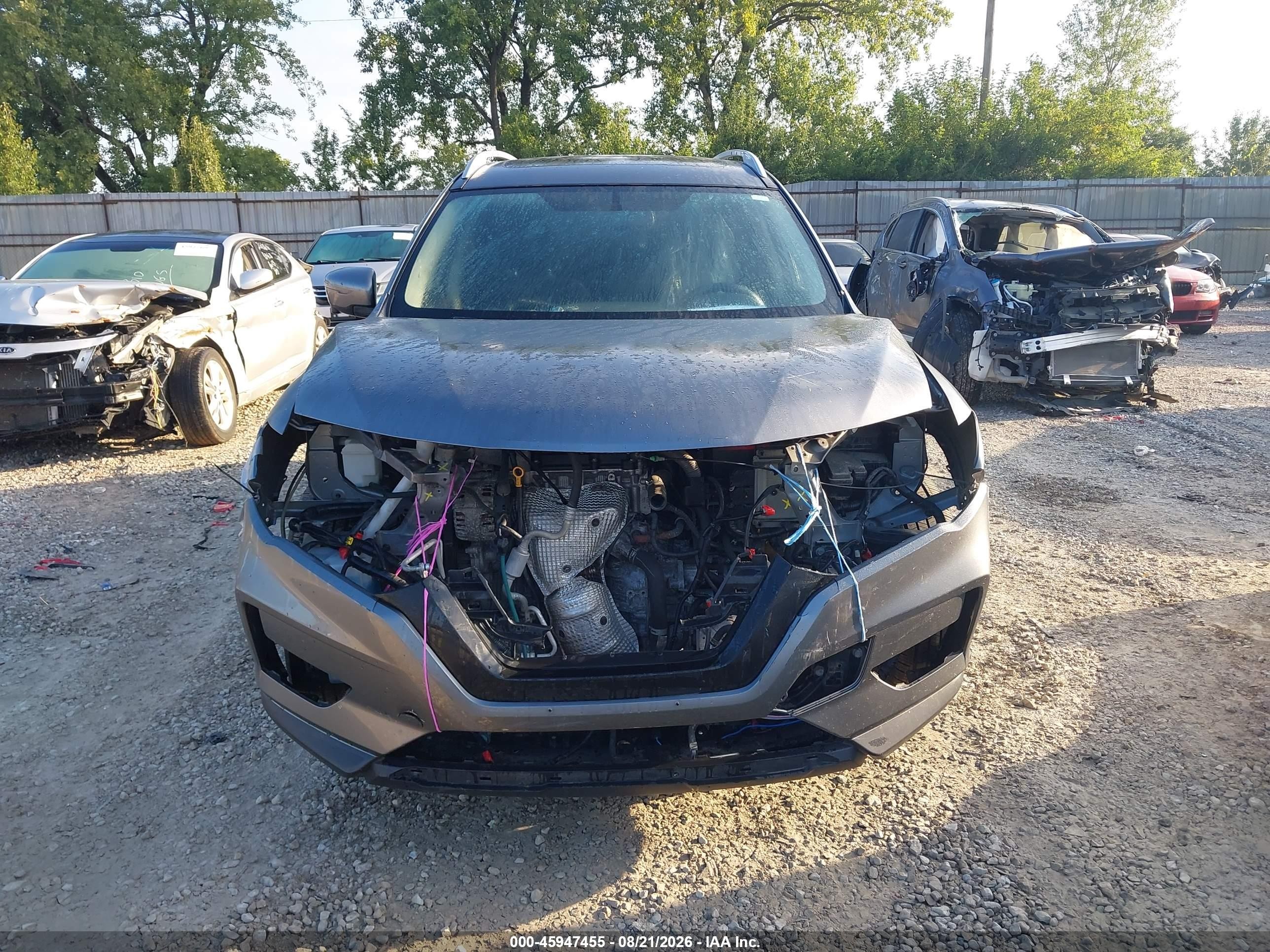 2018 Nissan Rogue Sv Серый vin: JN8AT2MV9JW302550