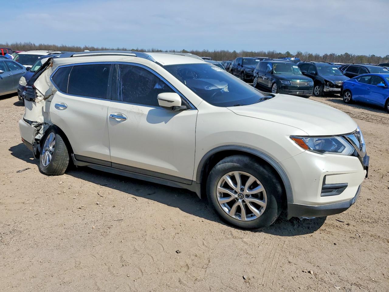 2019 Nissan Rogue S White vin: JN8AT2MV9KW374284