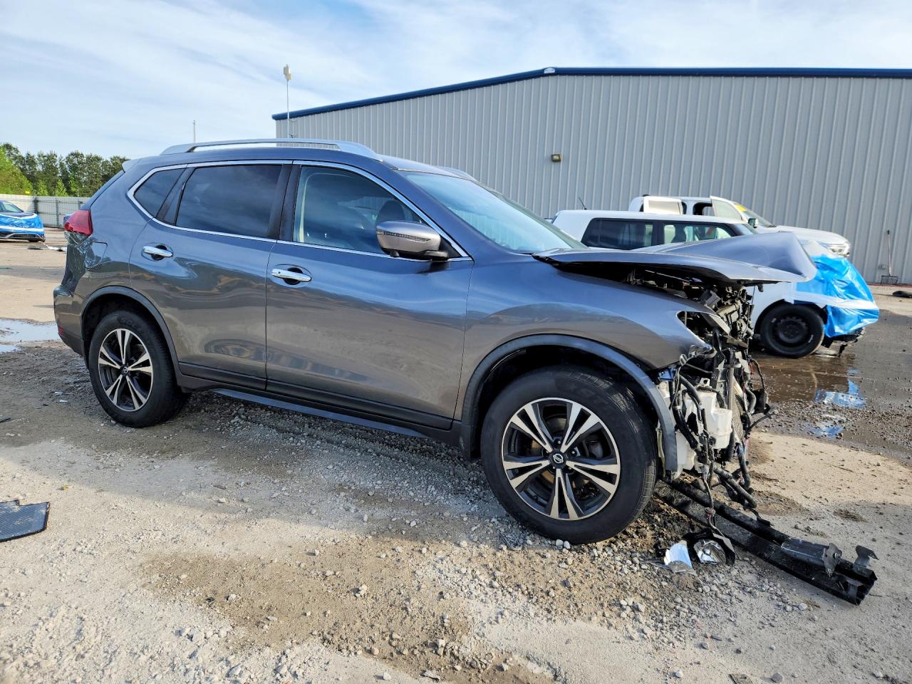 2019 Nissan Rogue Sv Gray vin: JN8AT2MV9KW392686